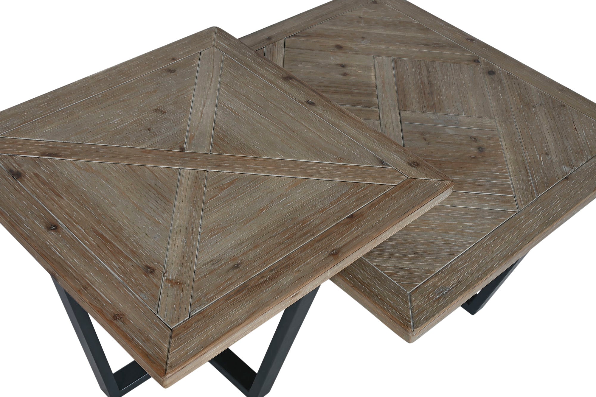 Mesa de Centro de Metal Fir 118X78X45 Natural