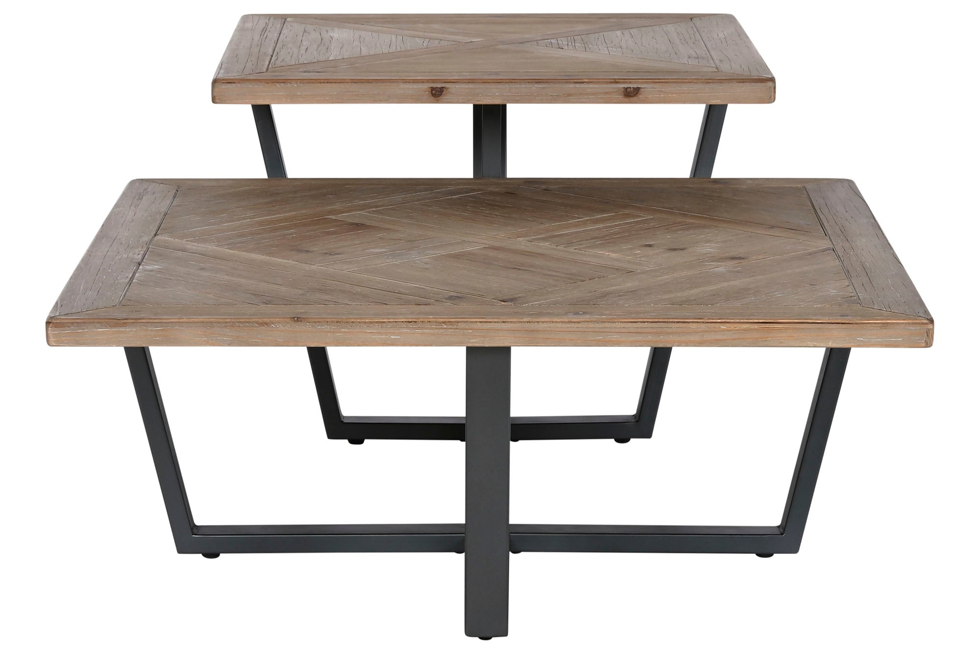 Mesa de Centro de Metal Fir 118X78X45 Natural
