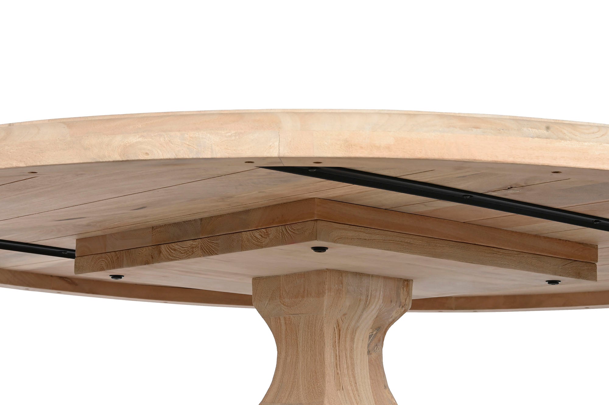 Mesa Redonda Comedor Mango 150X150X76 Natural