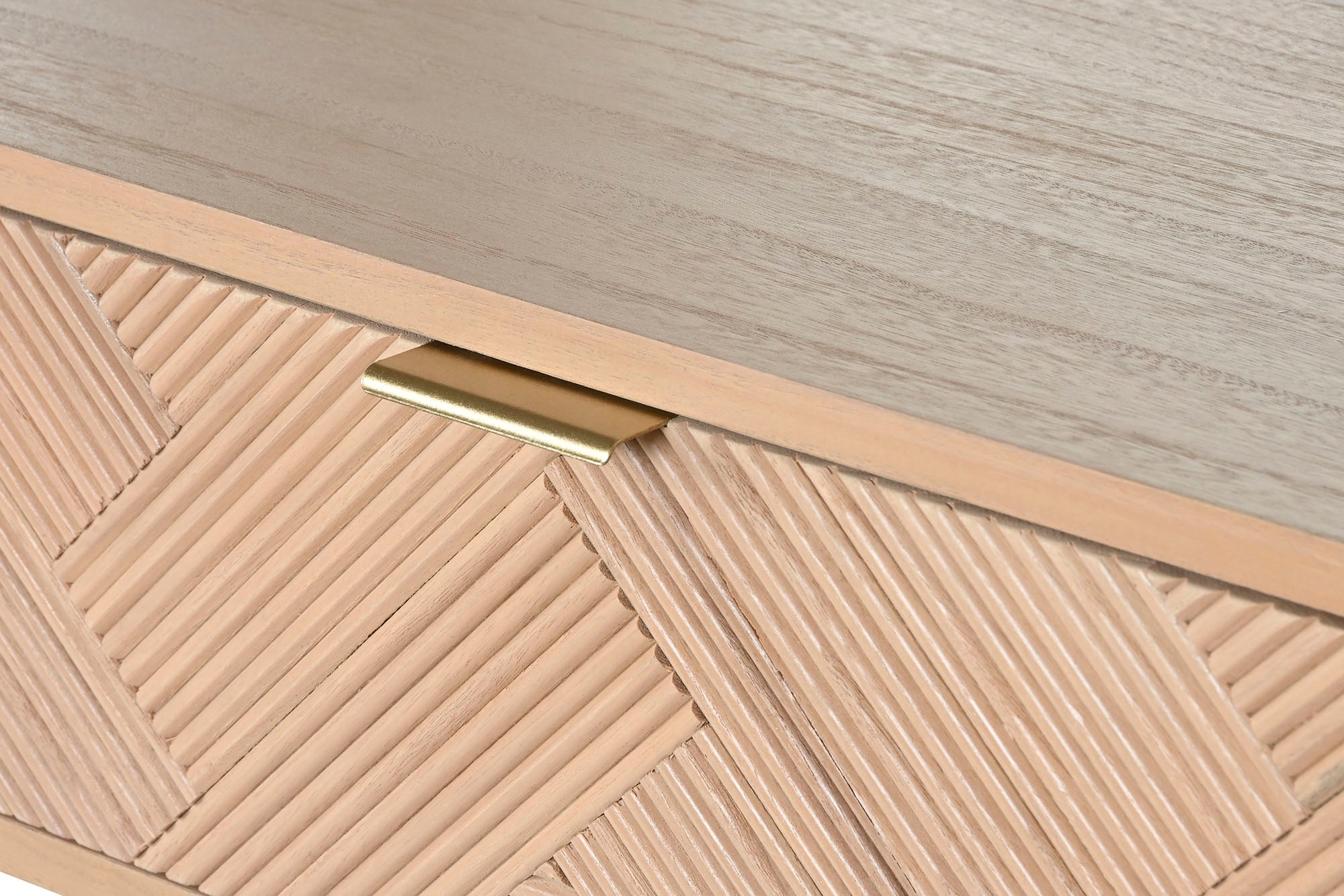 Consola Paulownia Mdf 99X34X82 Natural