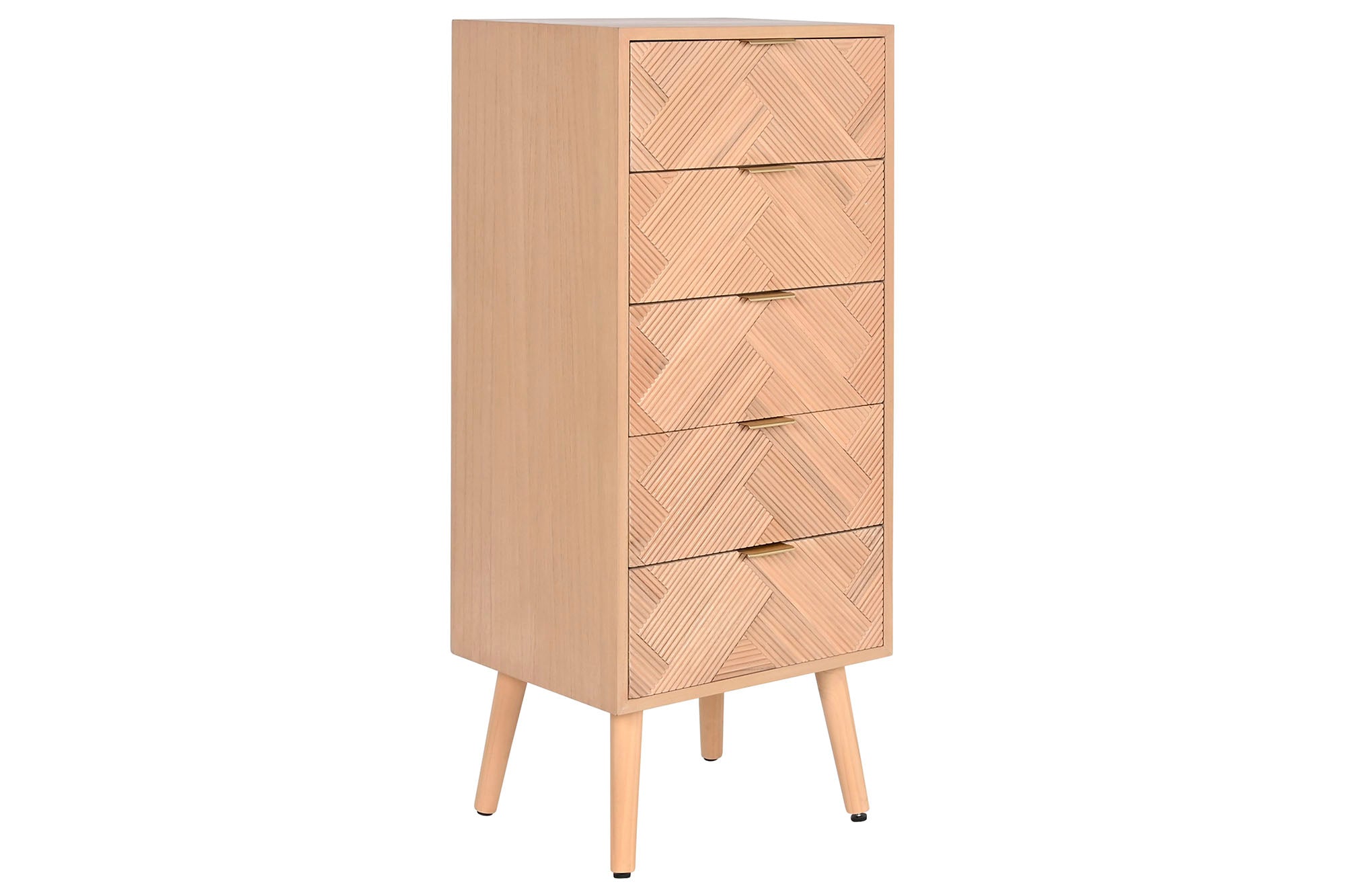 Cajonera Paulownia Mdf 42X34X101 Natural