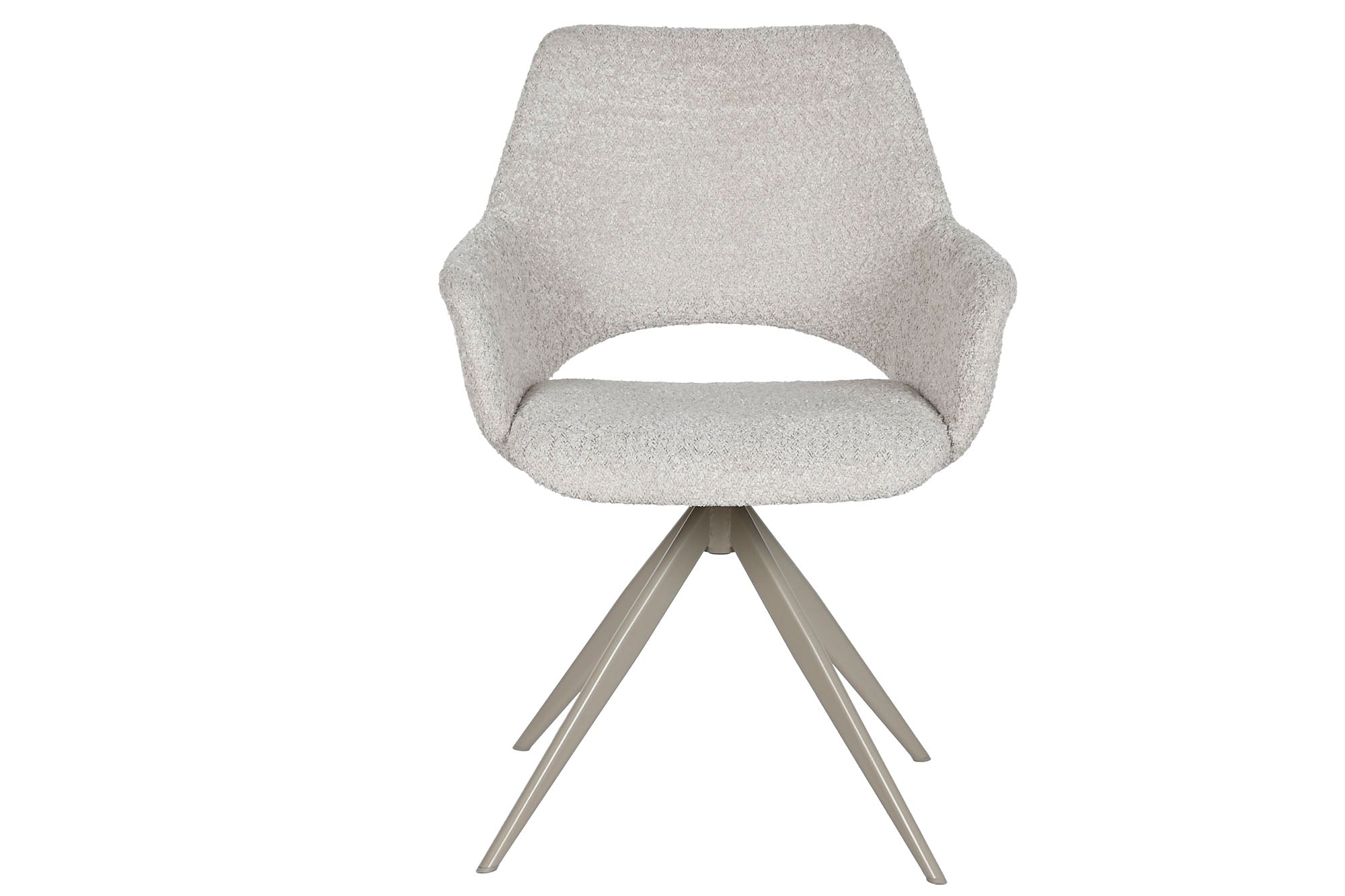 Silla Poliester Metal 61X60X82 Bucle Beige