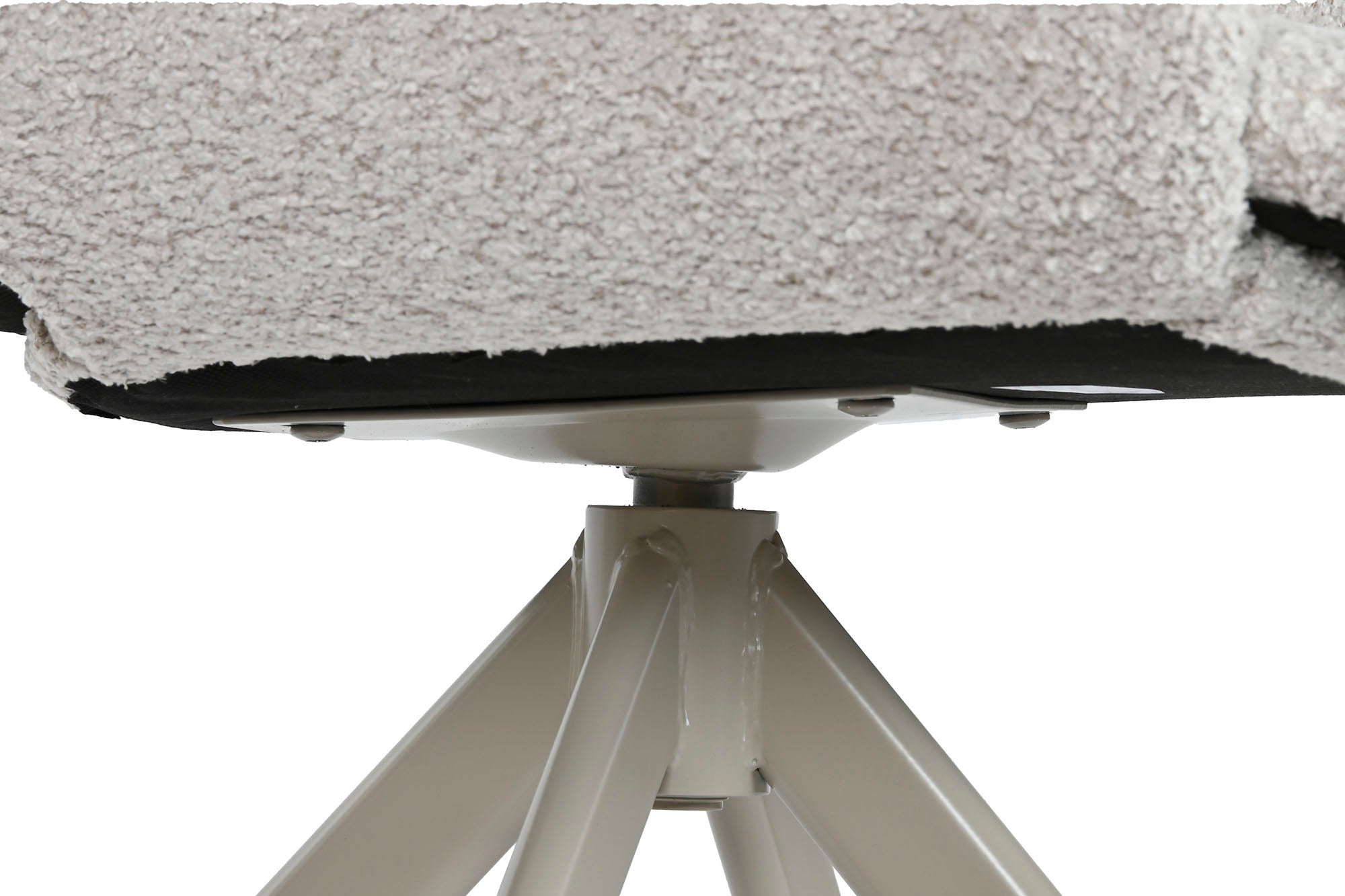 Silla Poliester Metal 61X60X82 Bucle Beige