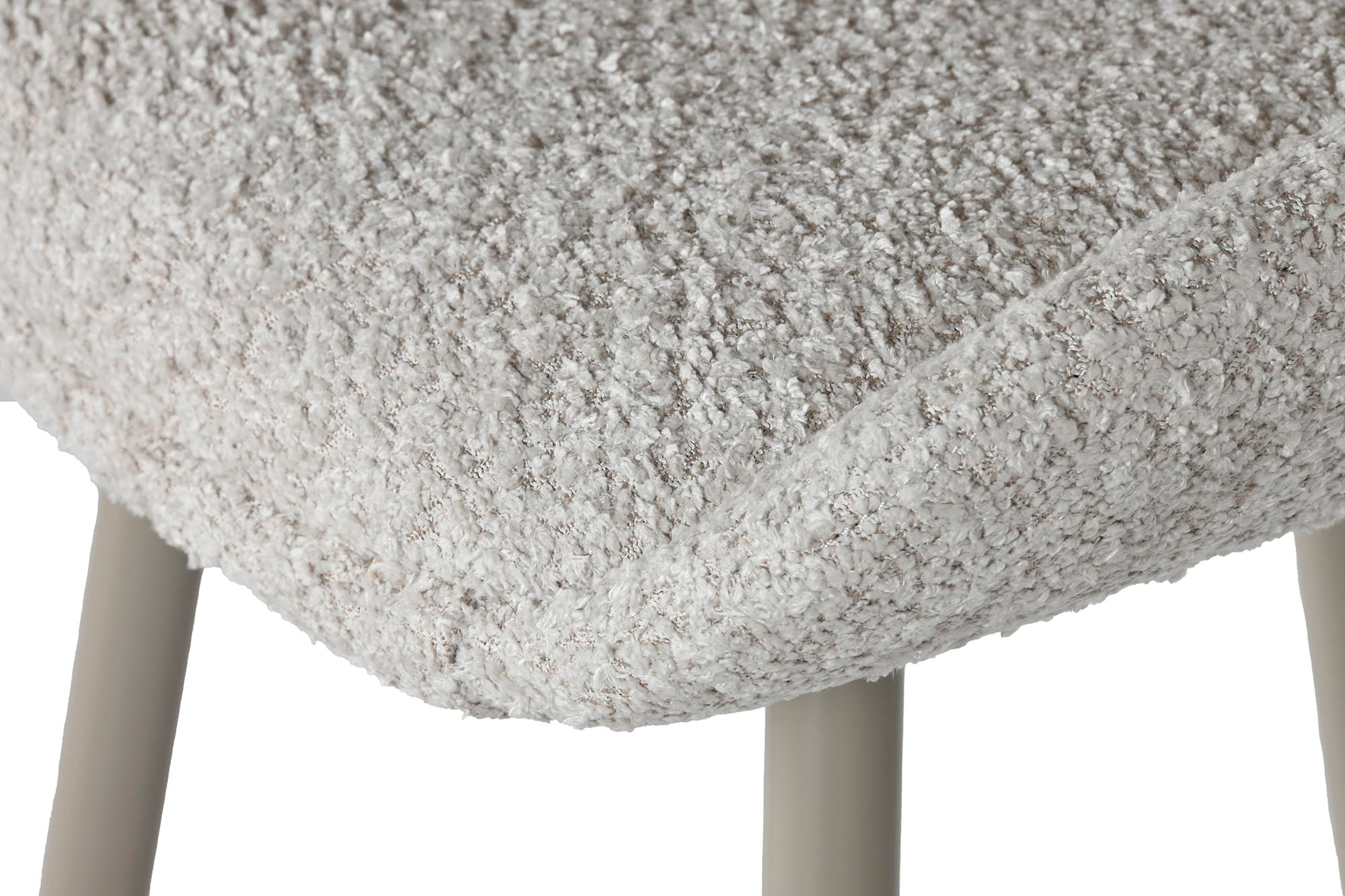 Taburete Poliester Metal 49X55X100 Bucle Beige