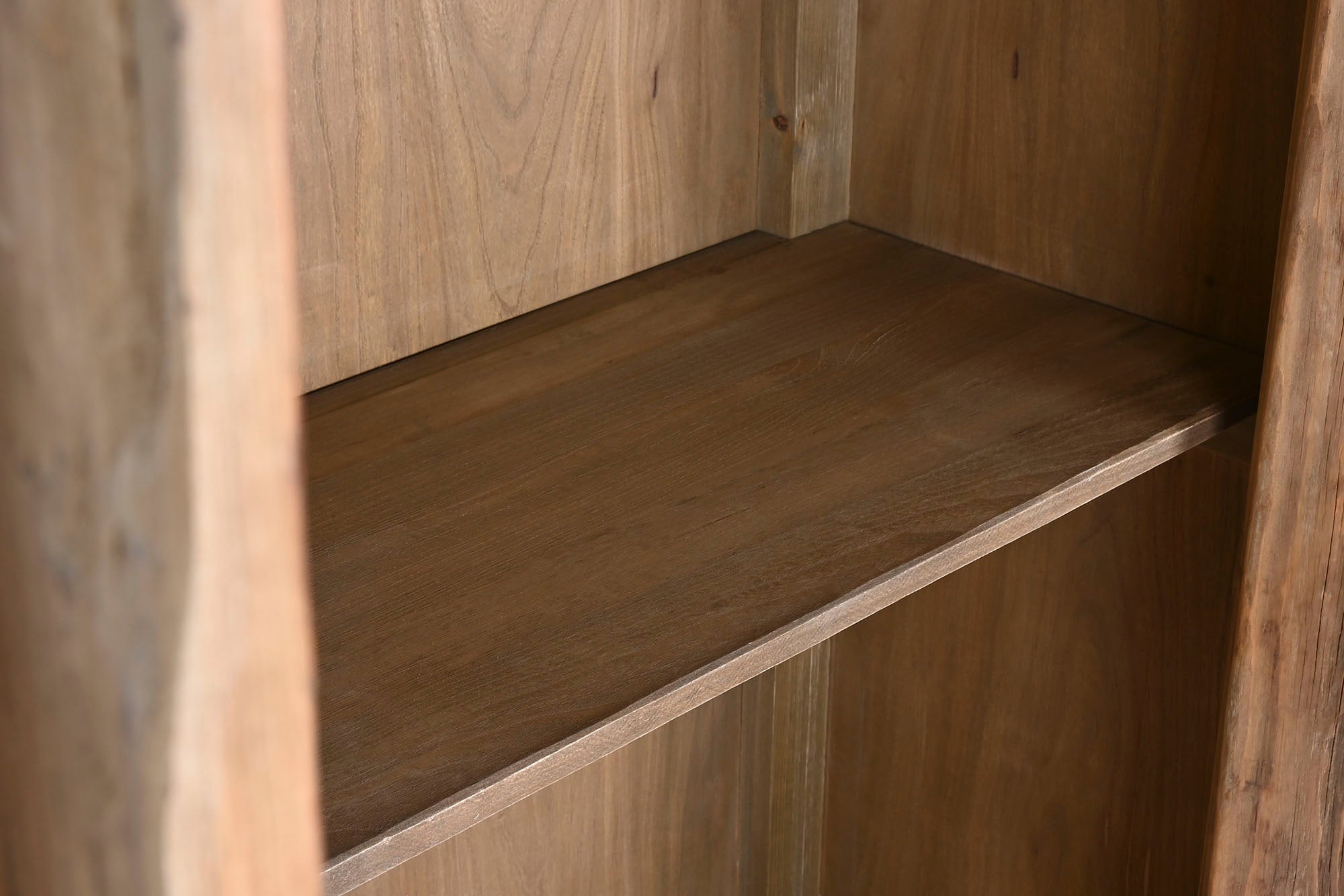 Solid Elm Wardrobe 115X48X210 Natural Natural