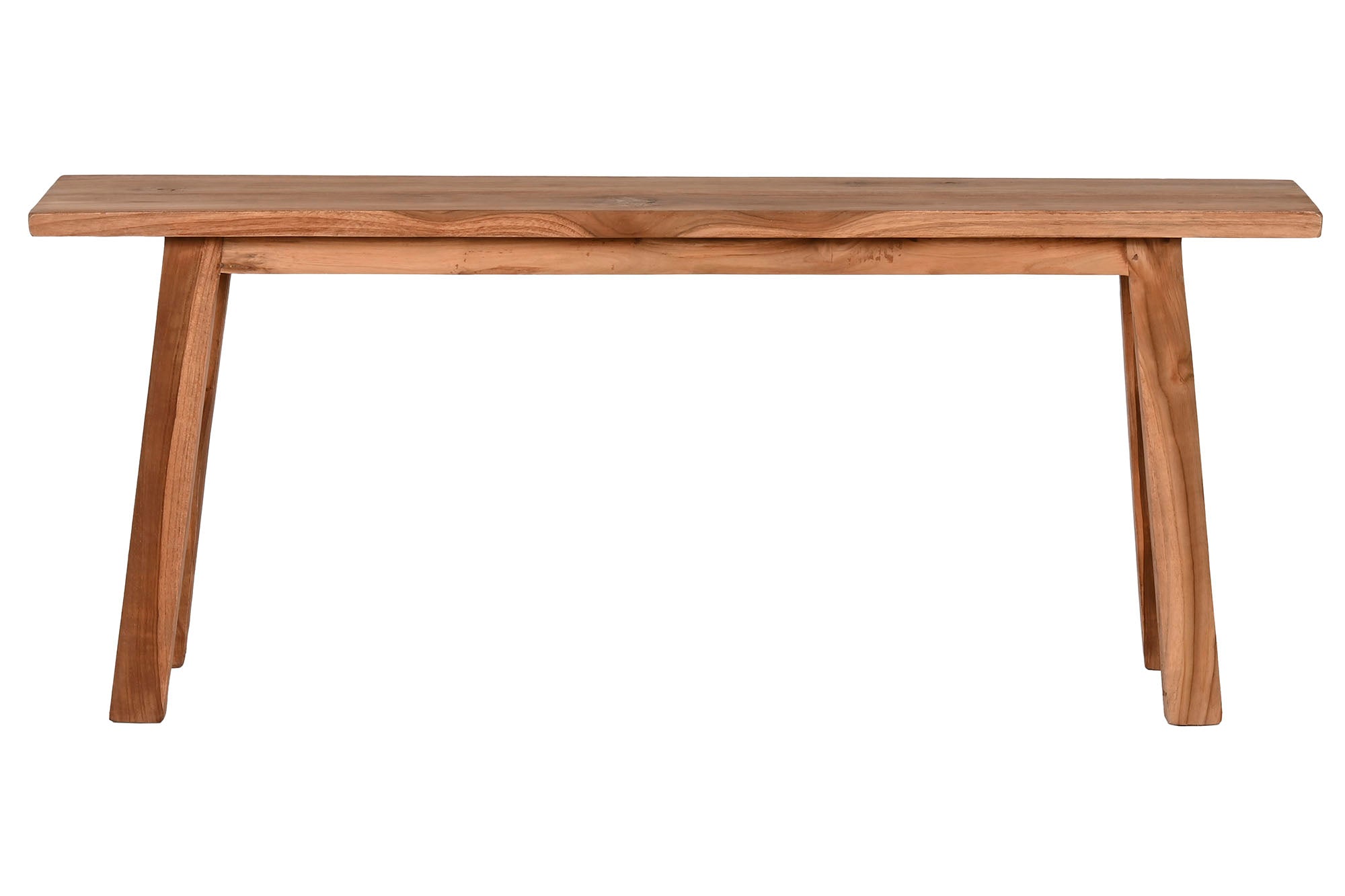 Banco de Teca Maciça 120X20X50 13,50 Natural Natural