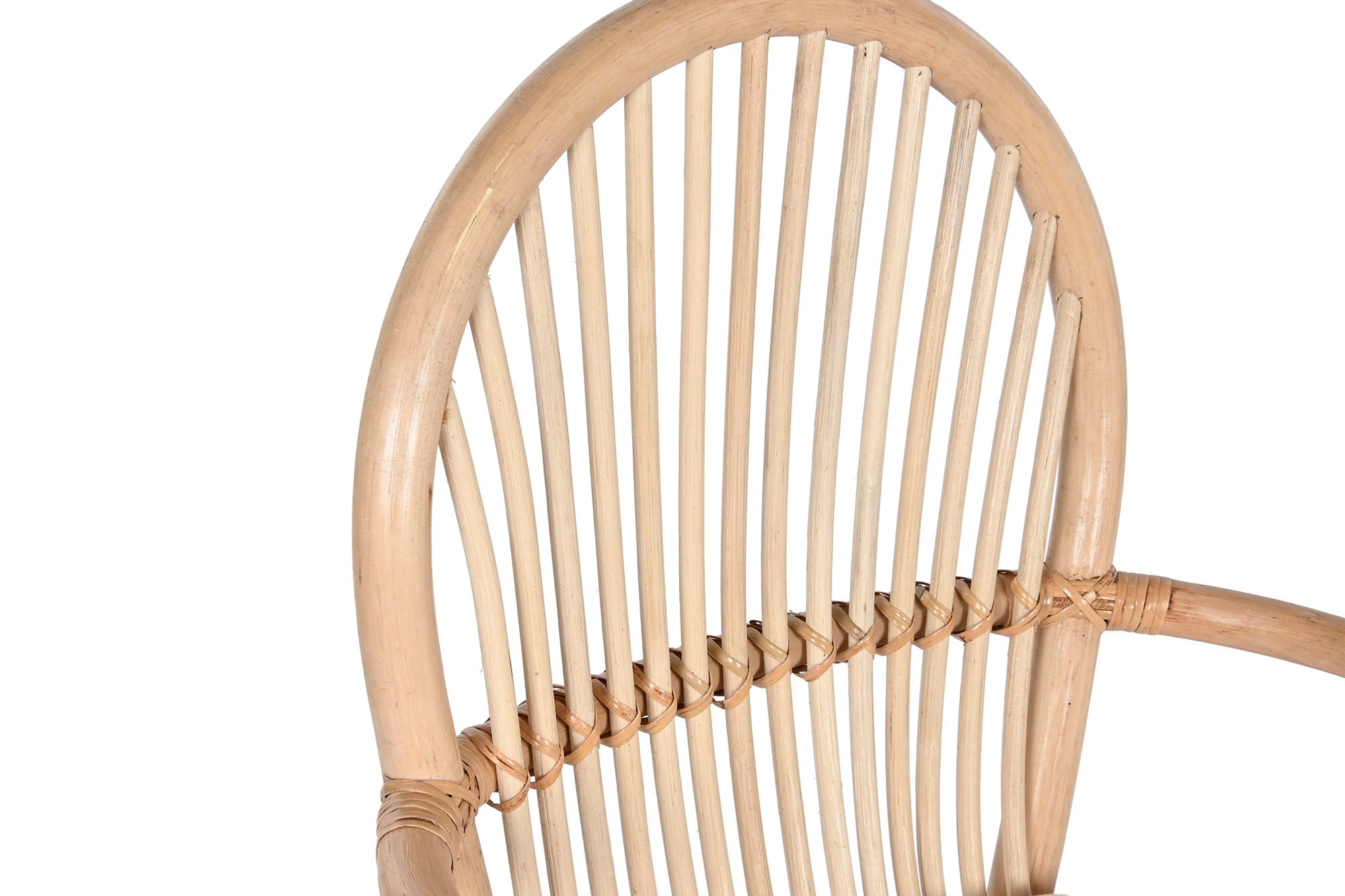 Cadeira de vime 57x60x90 com almofada natural