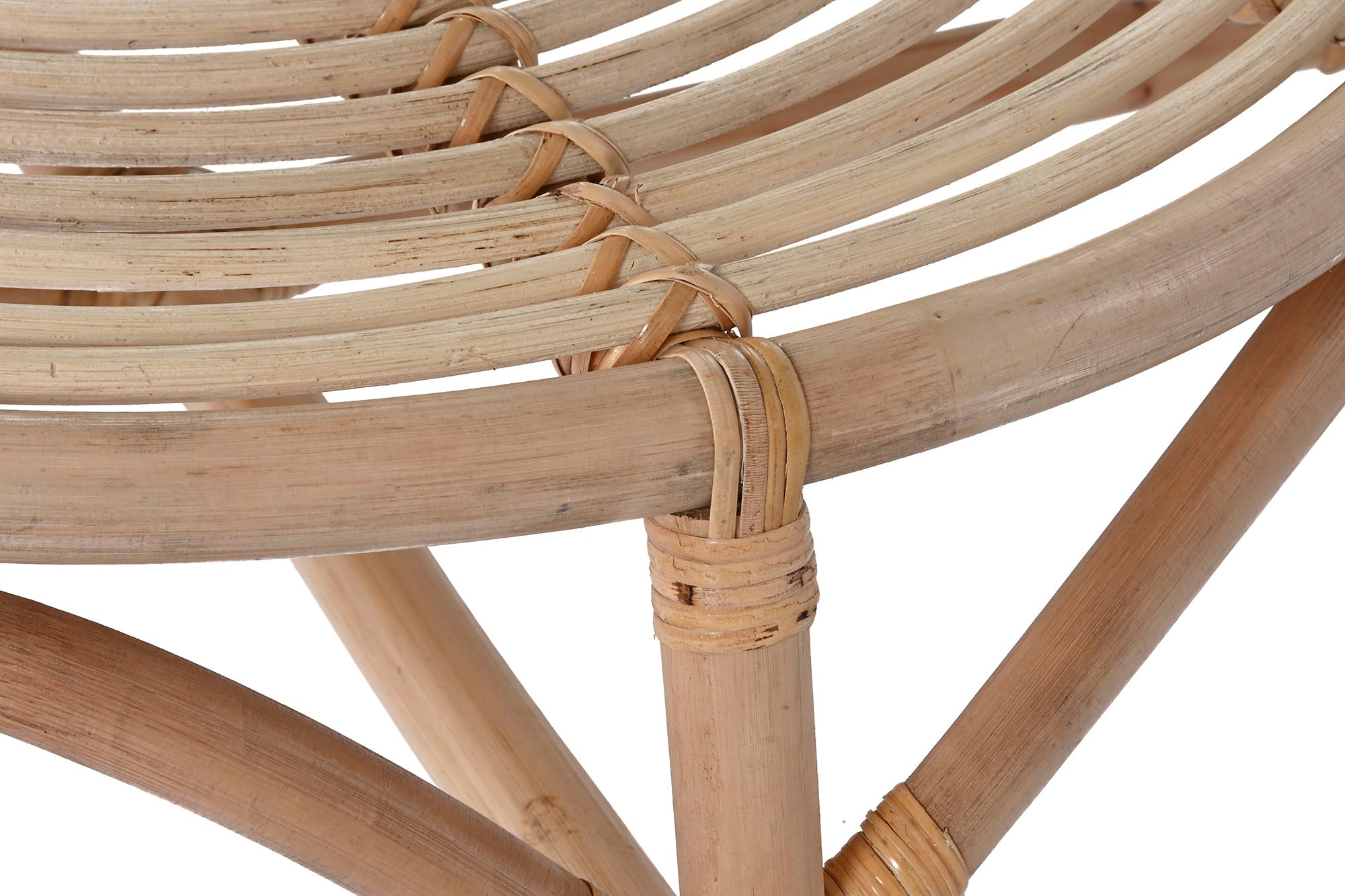 Rattan Side Table 65x65x36 Natural