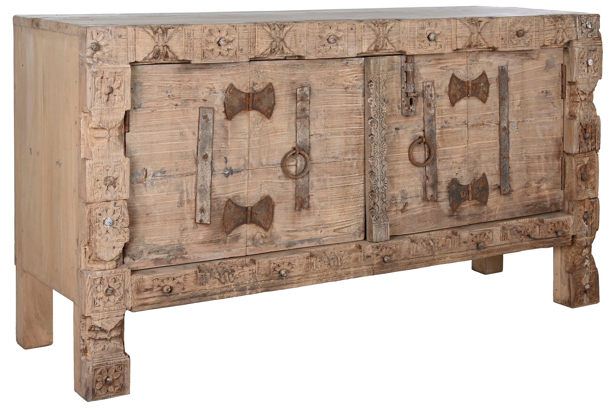 Aparador de madeira 167X51X92 92,60 sortimento de peças únicas