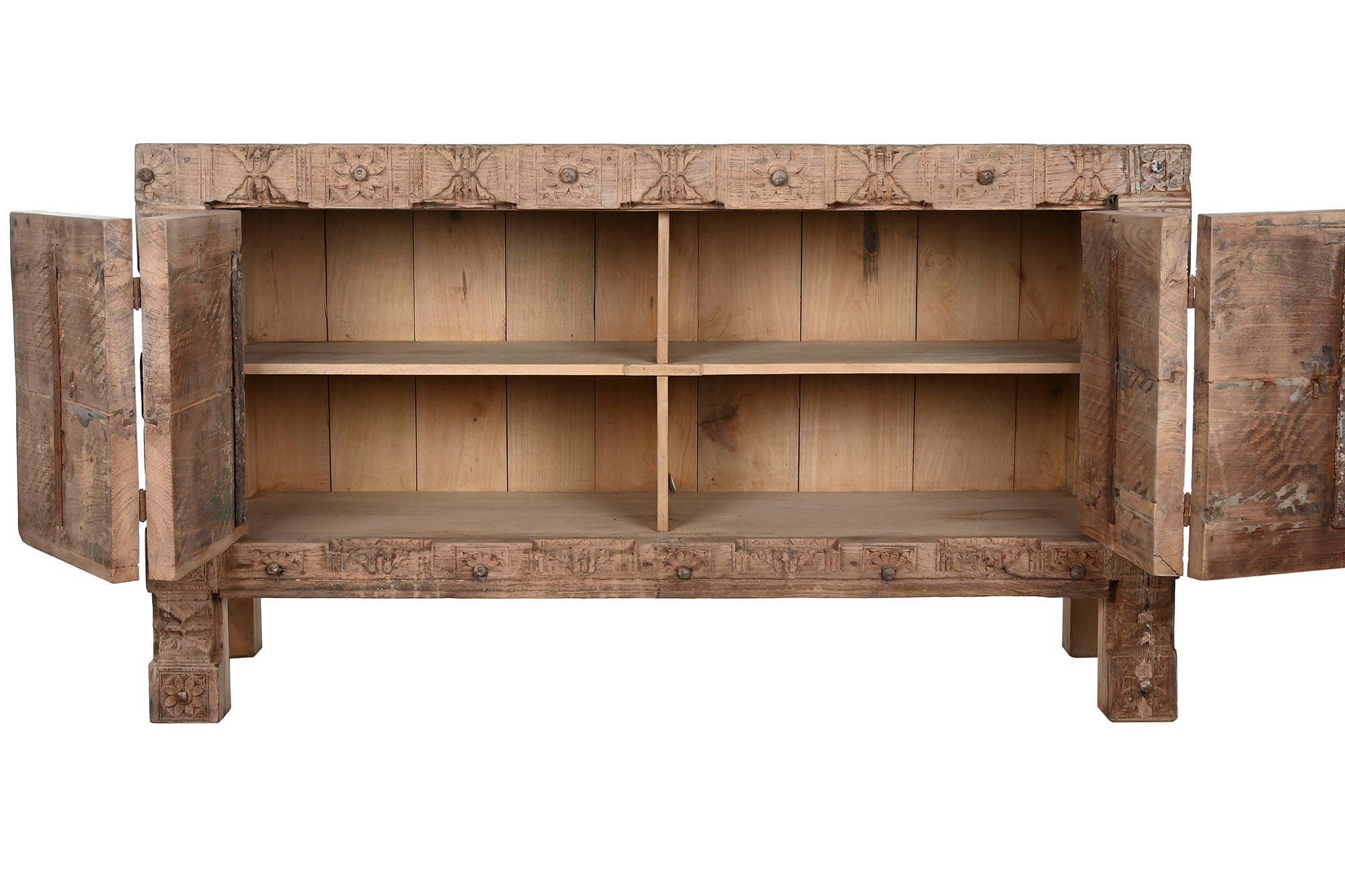 Aparador de madeira 167X51X92 92,60 sortimento de peças únicas