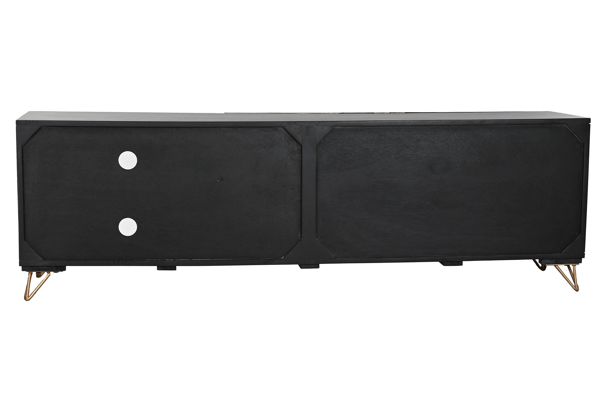 Mueble Tv Mango Metal 160X40X50 Mandala Negro
