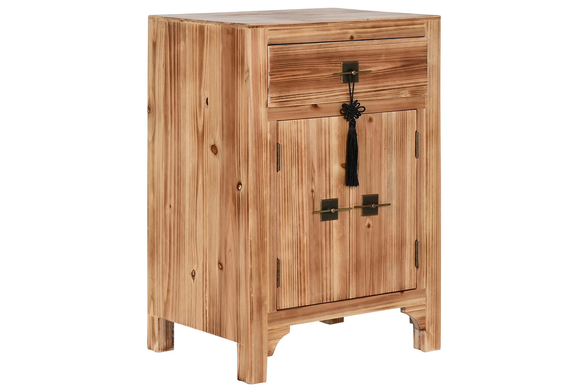 Mesita De Noche Abeto Mdf 45X34X66 Oriental