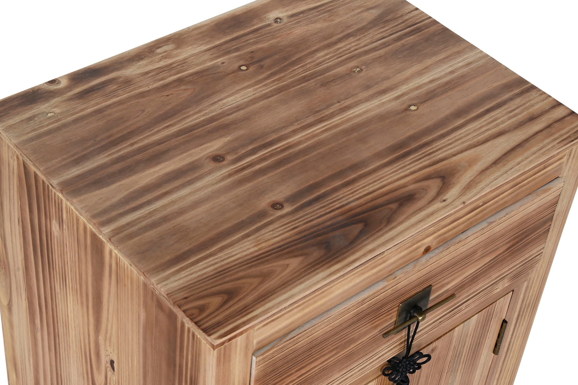 Mesita De Noche Abeto Mdf 45X34X66 Oriental