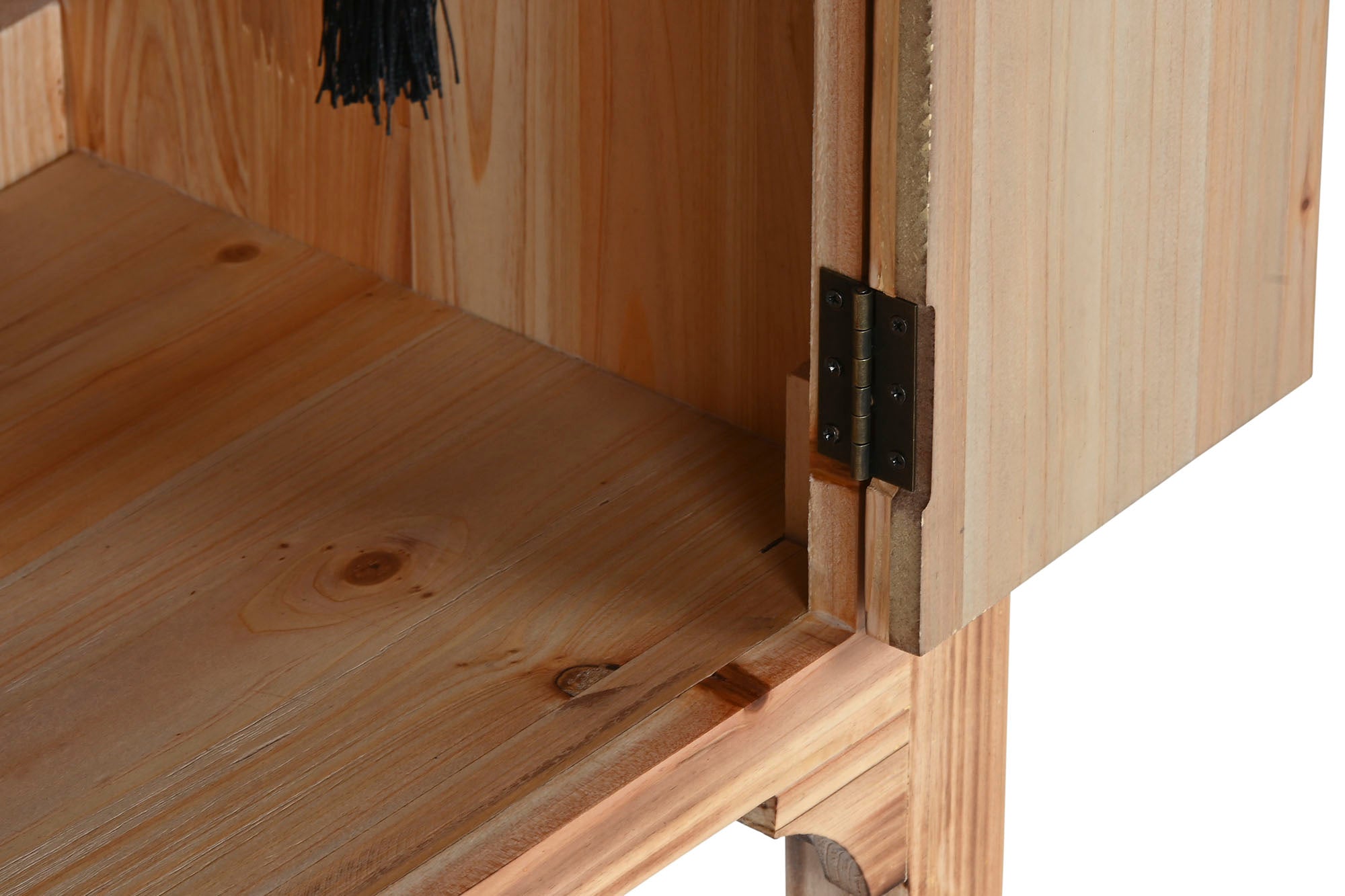 Mesita De Noche Abeto Mdf 45X34X66 Oriental