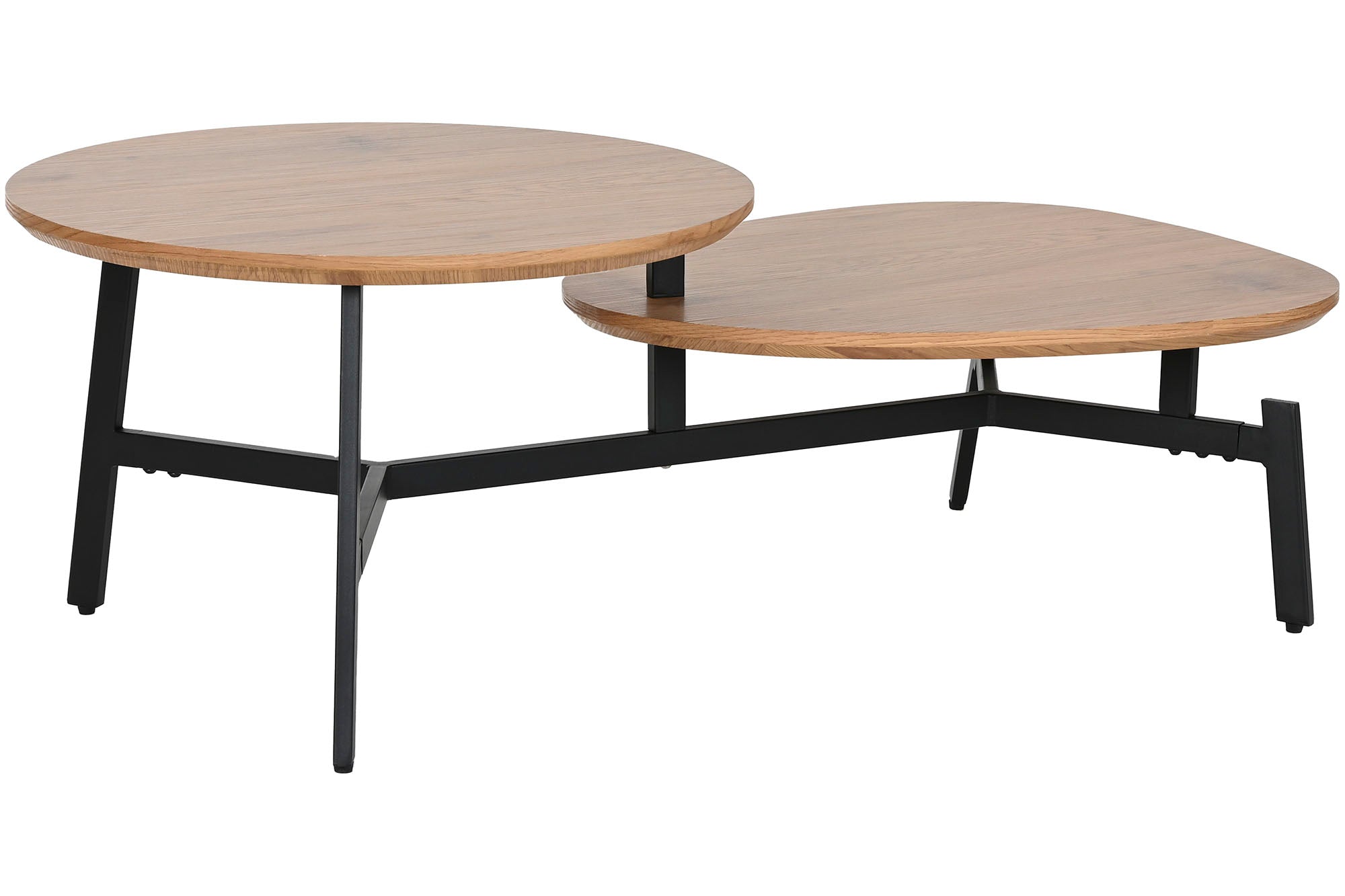 Mesa Centro Metal Mdf 115X60X40,5 Natural