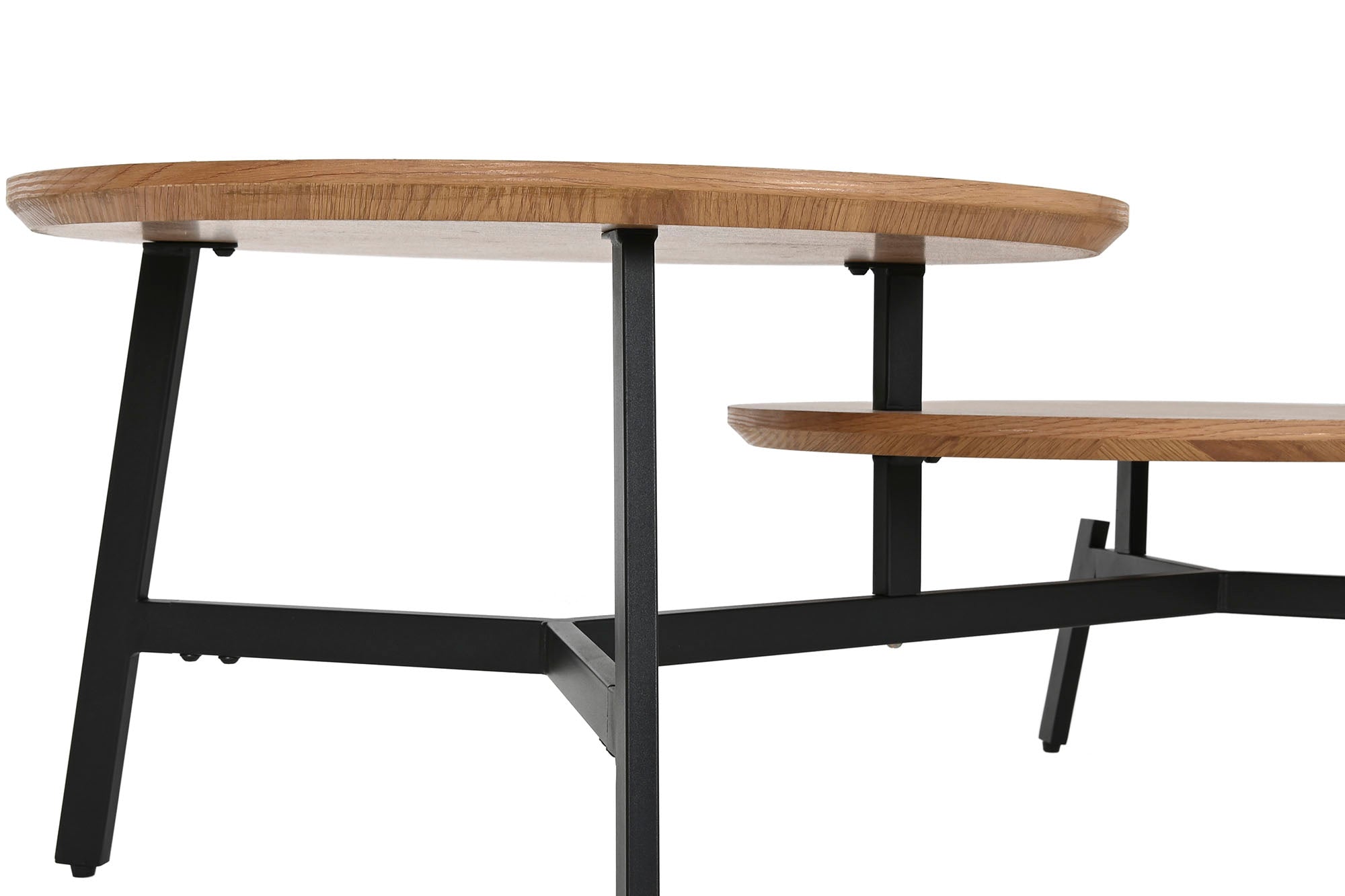 Mesa Centro Metal Mdf 115X60X40,5 Natural