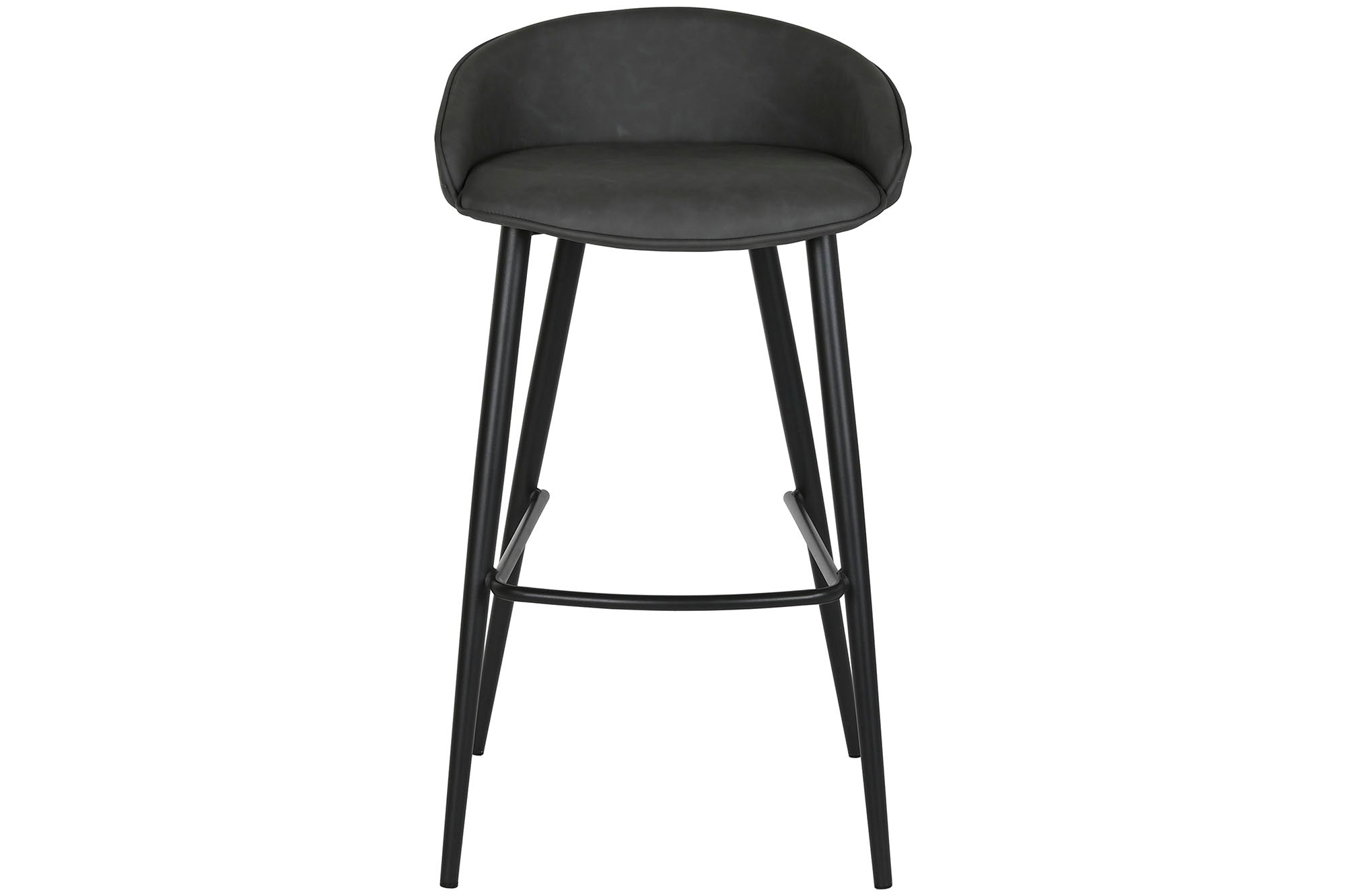 Banco de metal PU 48x47x87,5 cinza escuro