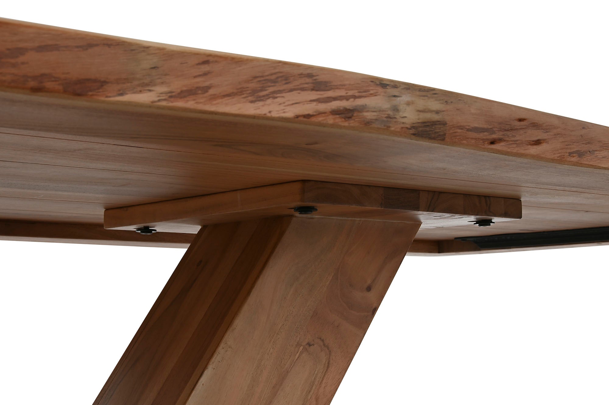 Mesa de Jantar em Metal Acácia 200x100x76 106,18
