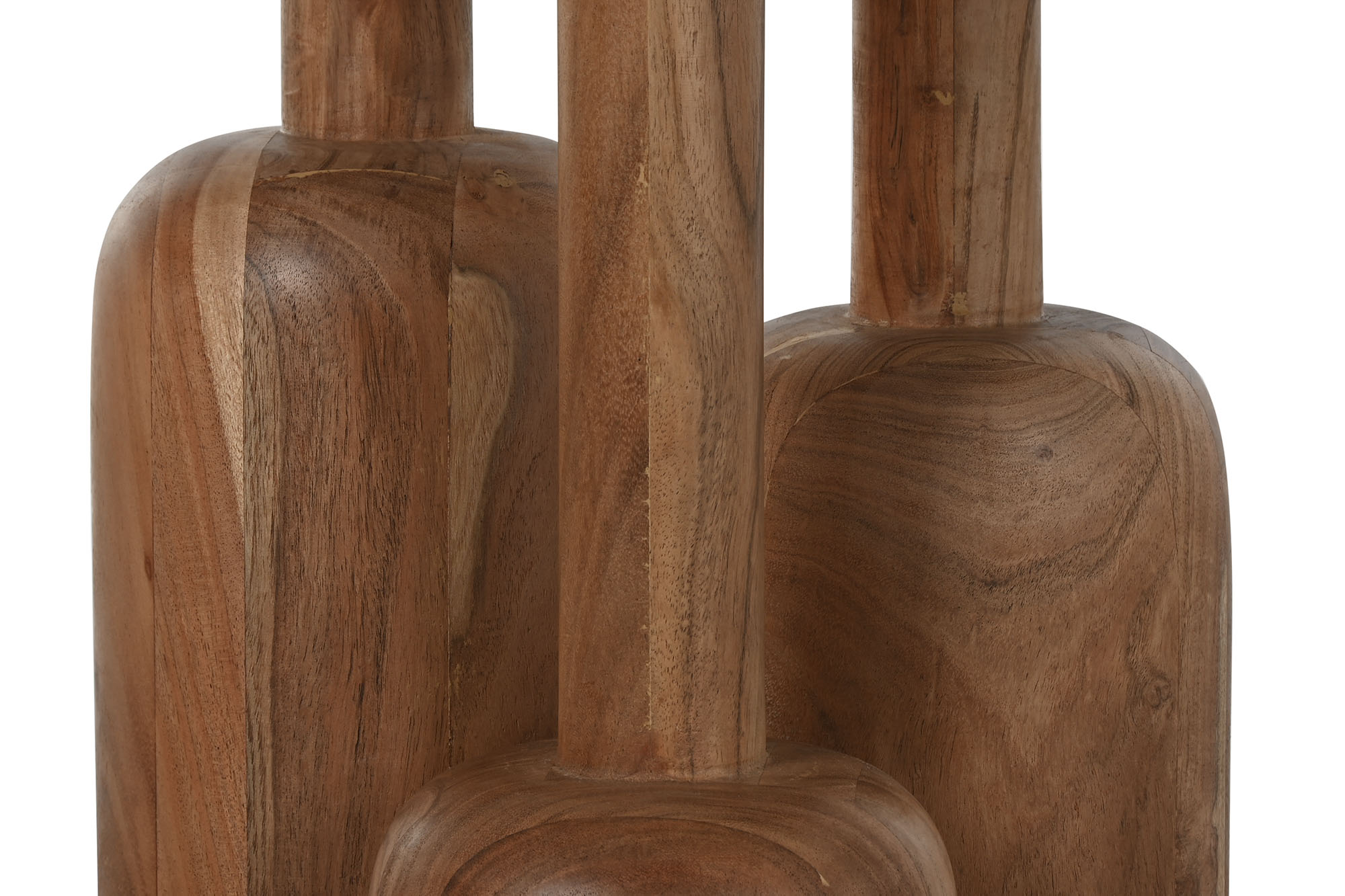Mesa Redonda Comedor Acacia Metal 106X106X76