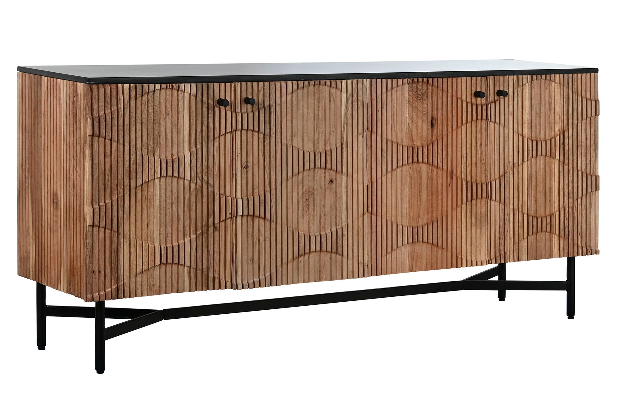 Buffet Acacia Marmol 175X40X76 86,72 Negro