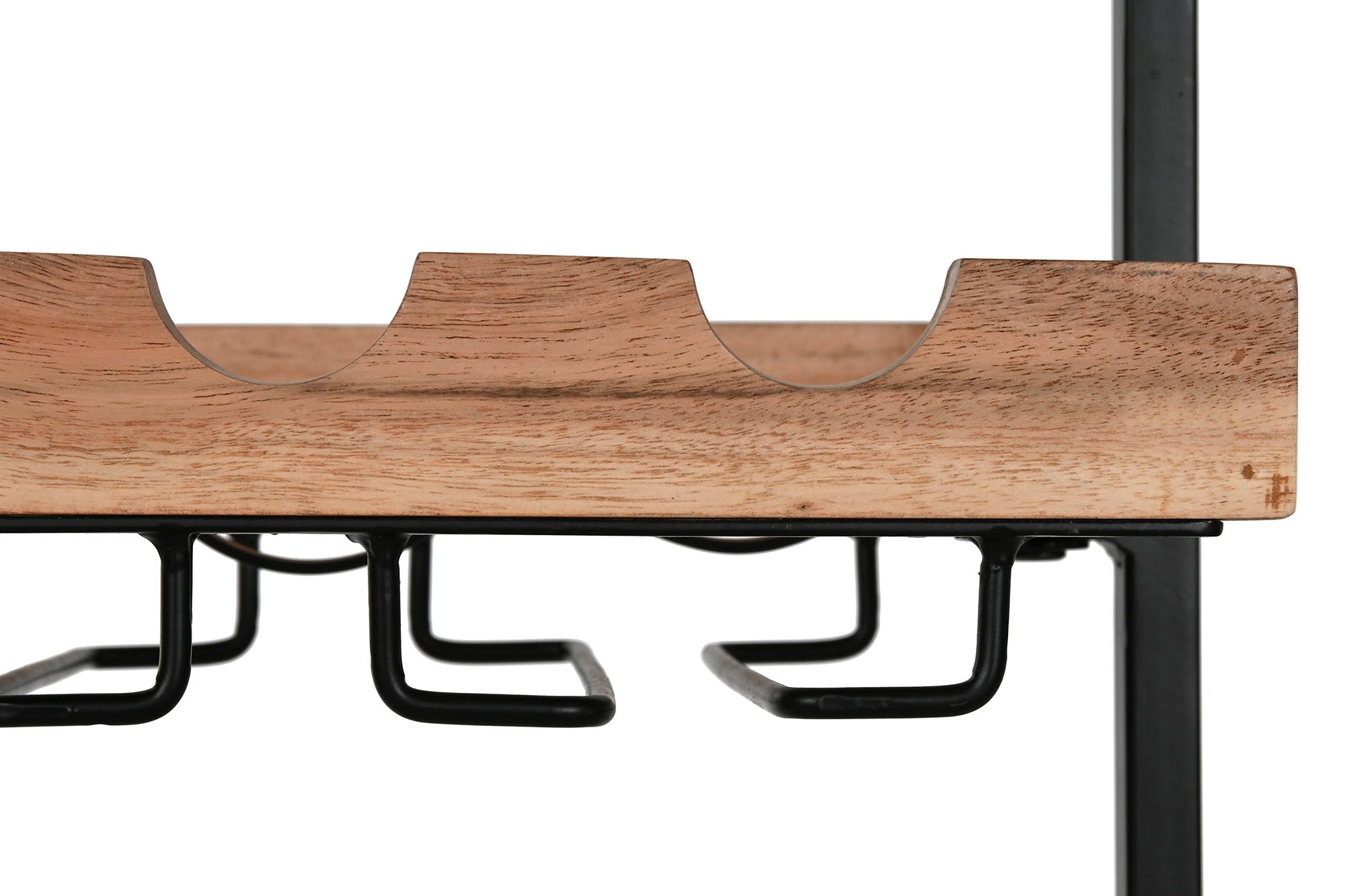 Acacia Metal Wine Rack 35X25X75 Natural