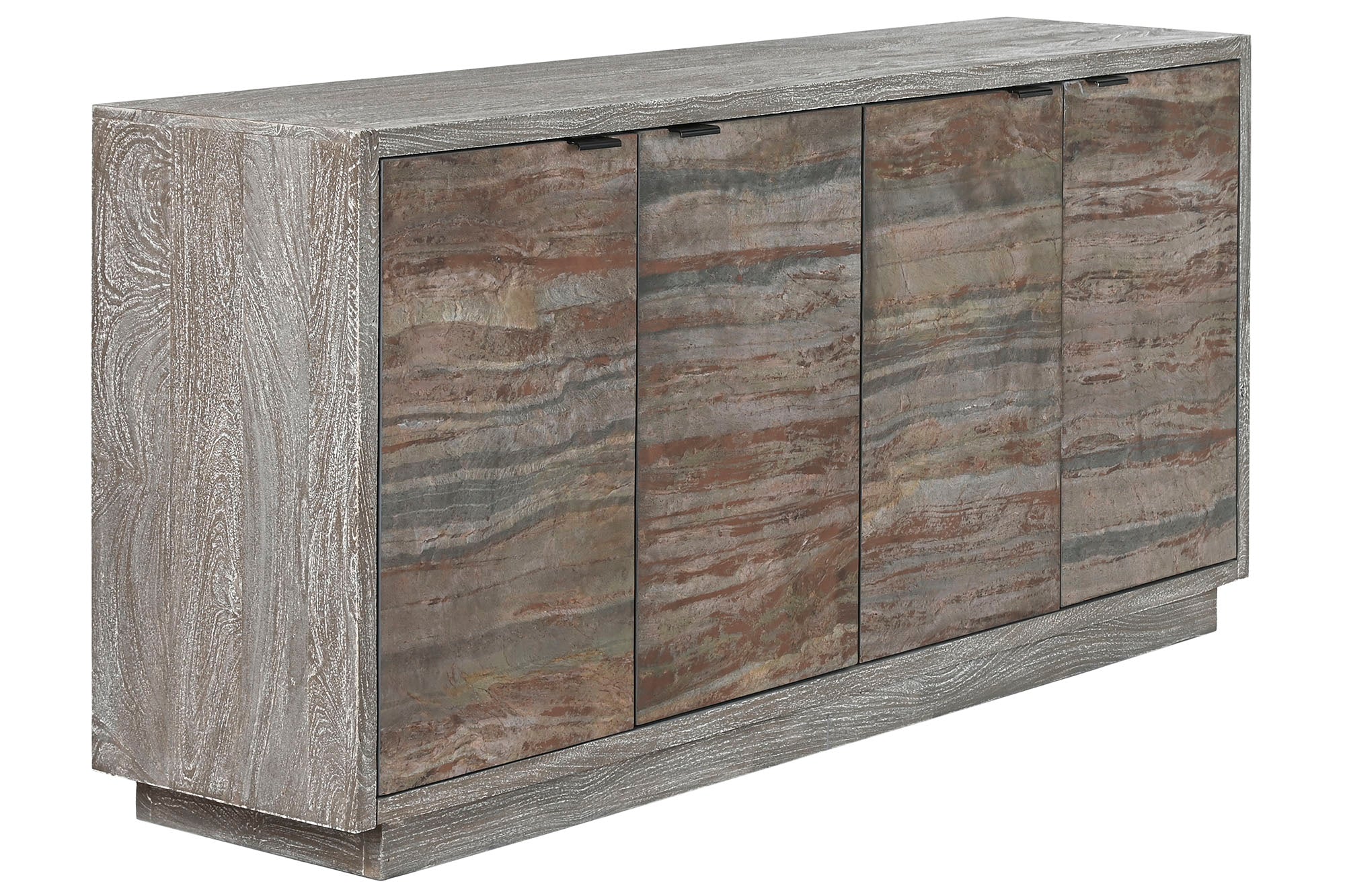 Buffet Mango Stone 175X40X81 Cinza Áspero