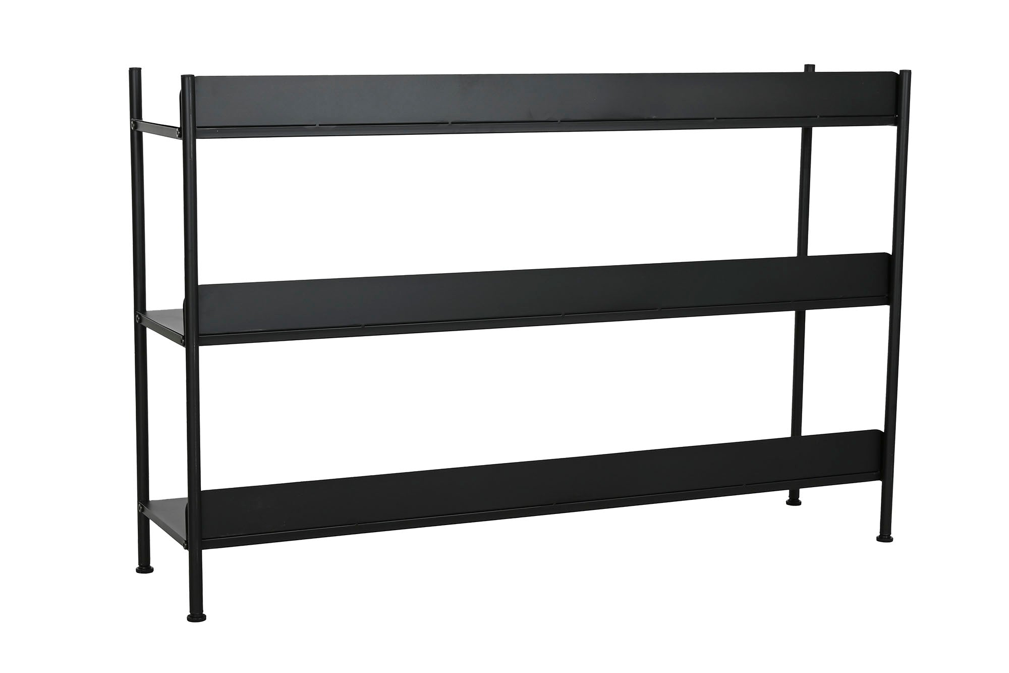 Metal Shelf 120X30X76 Black