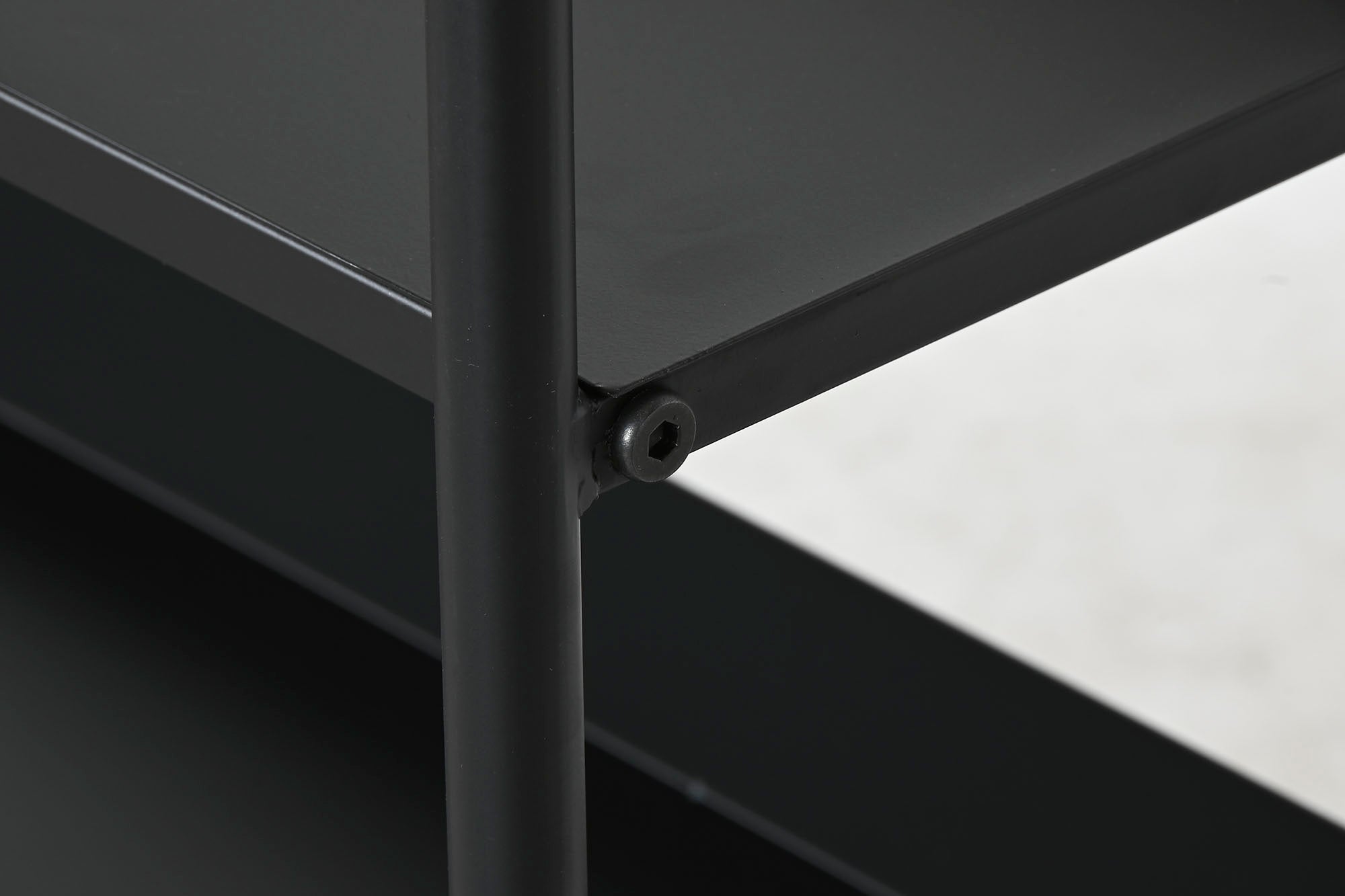 Metal Shelf 120X30X76 Black
