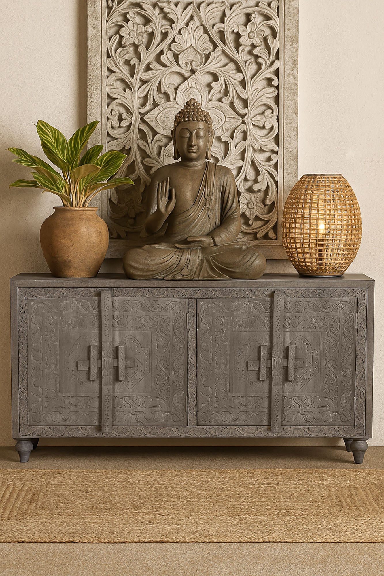 Buffet Madeira 175,5X40X90 66,00 Esculpido