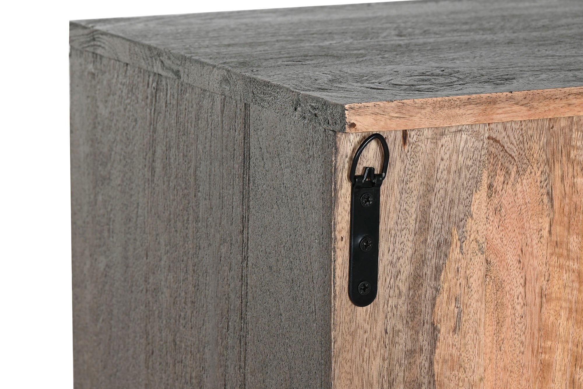 Aparador Madera 91,5X40X90 Tallado Gris