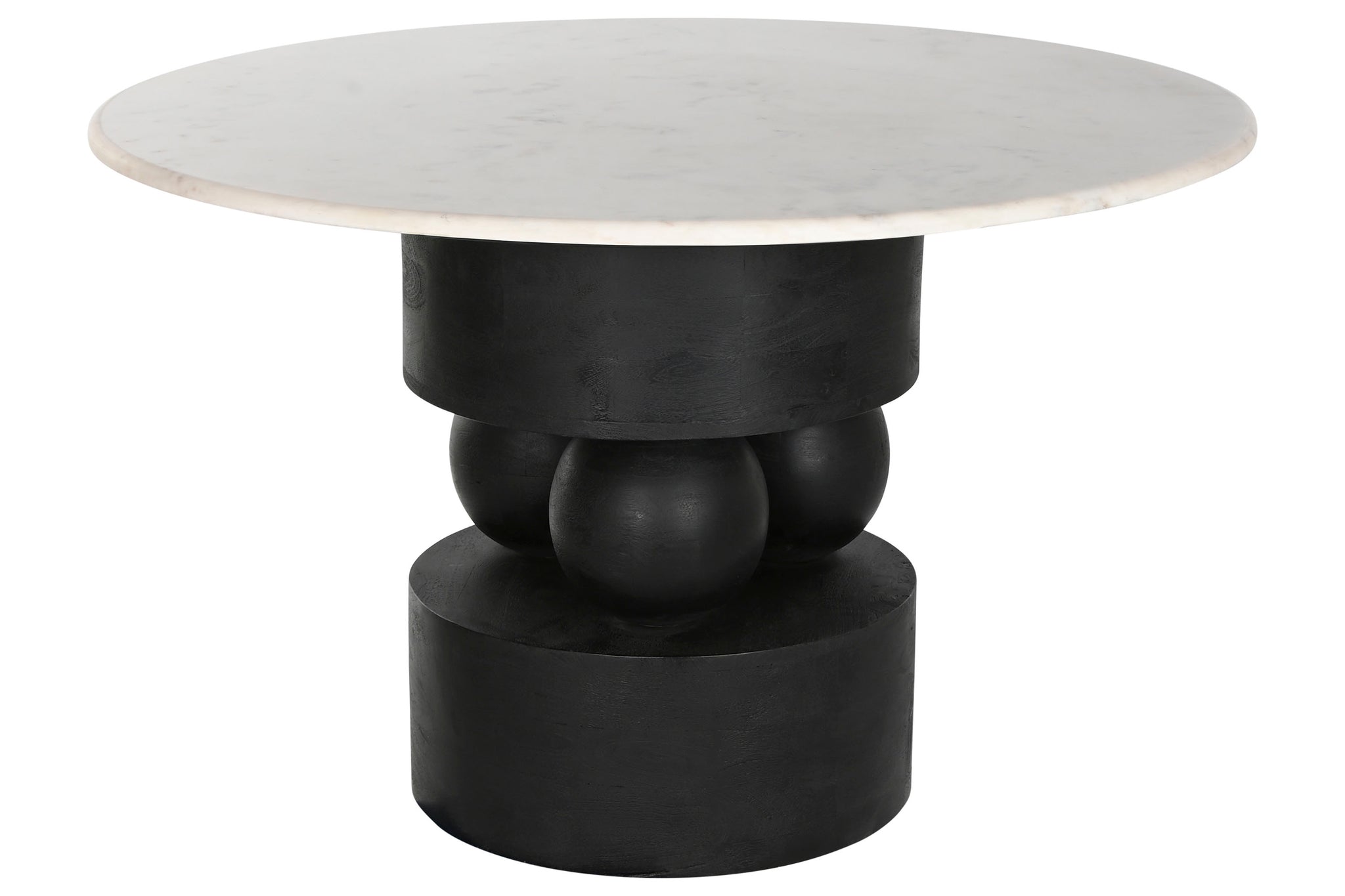 Mesa de Jantar Redonda de Mármore Mango 120X120X76