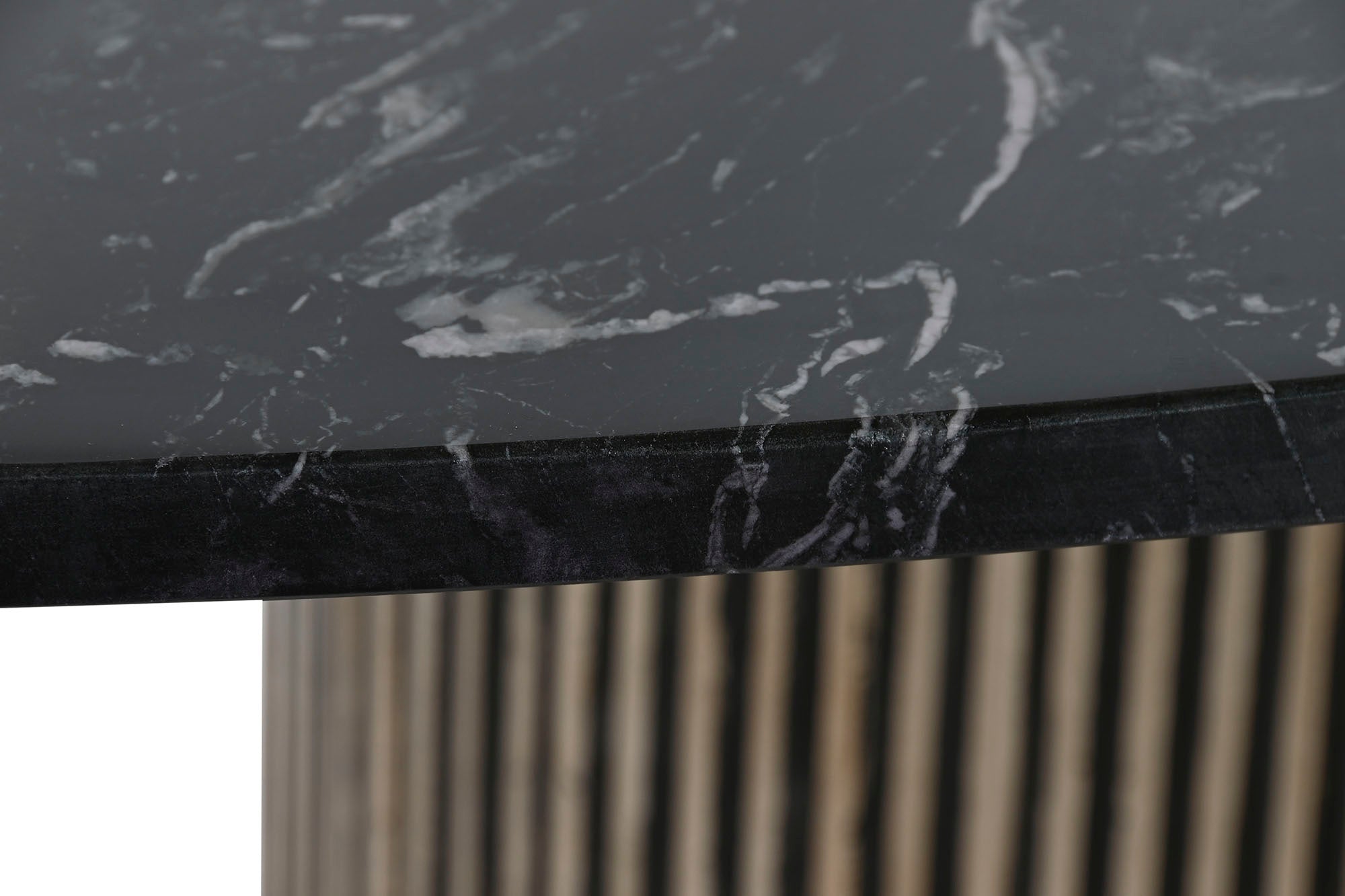 Mesa Ovalada Comedor Laton Marmol 200X110X76