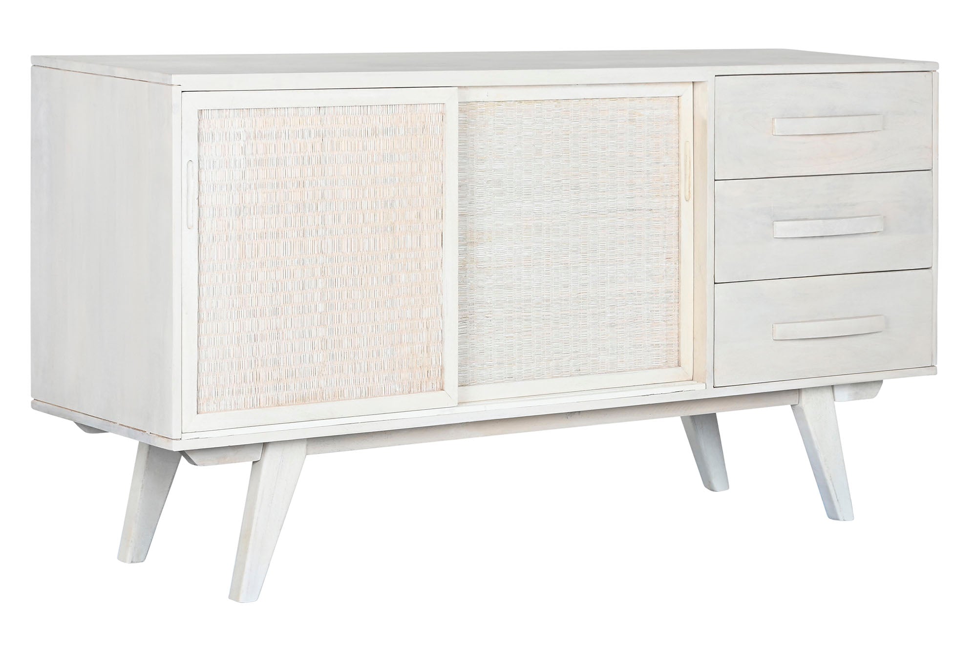 Buffet Mango Ratan 155X40X80 Branco-sujo