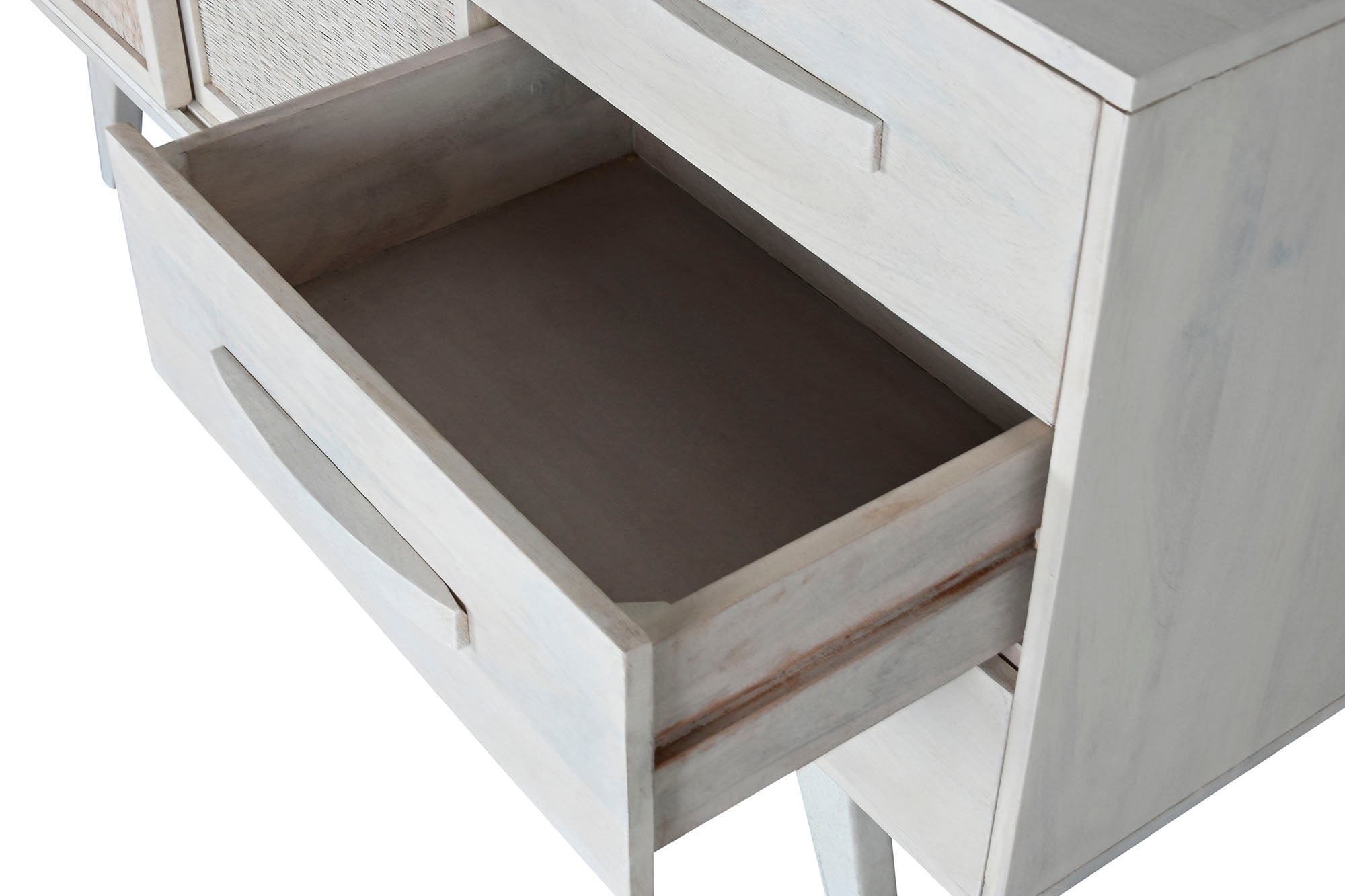 Buffet Mango Ratan 155X40X80 Branco-sujo