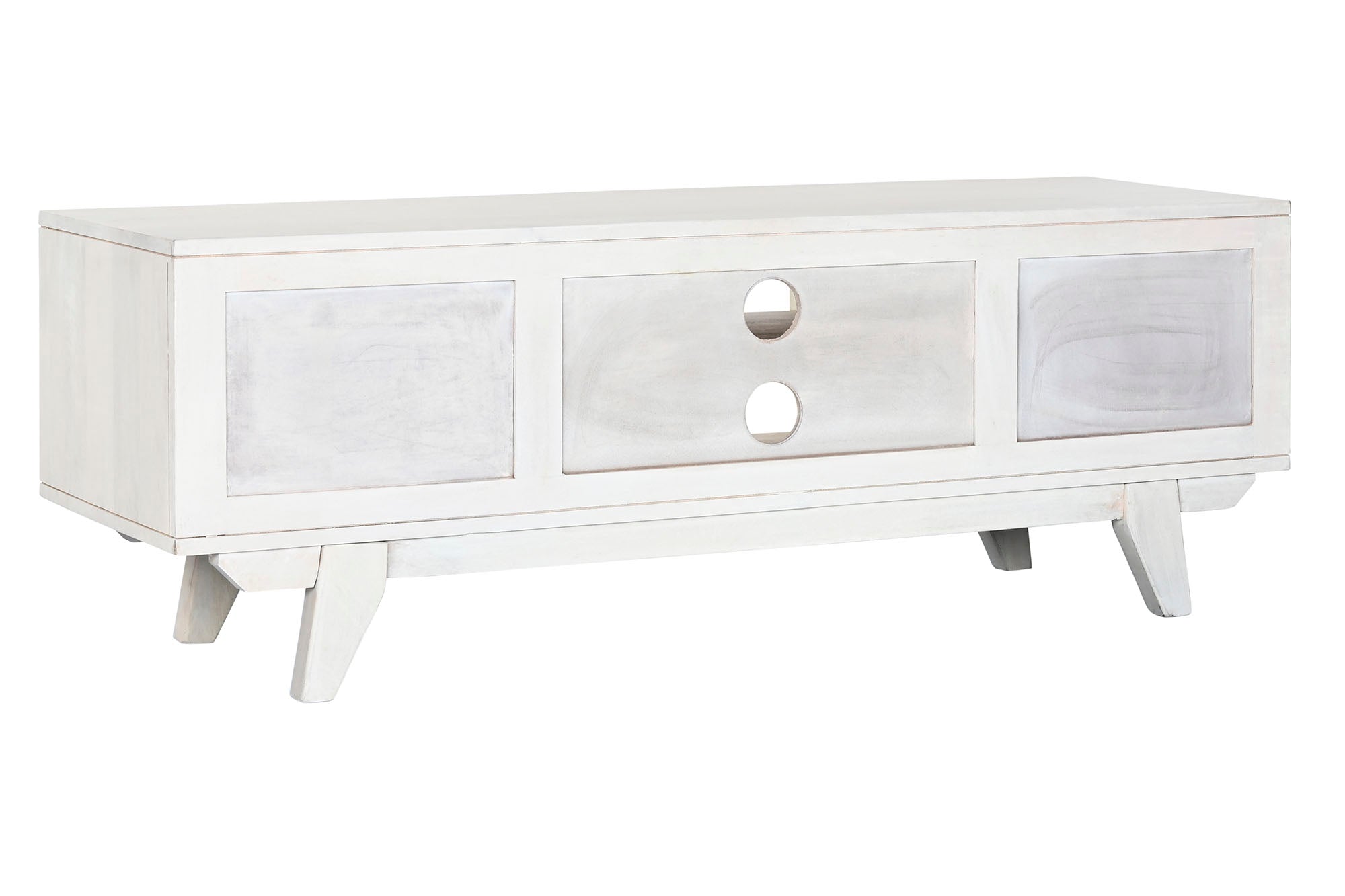Mango Rattan TV Cabinet 128x40x45 Off-White