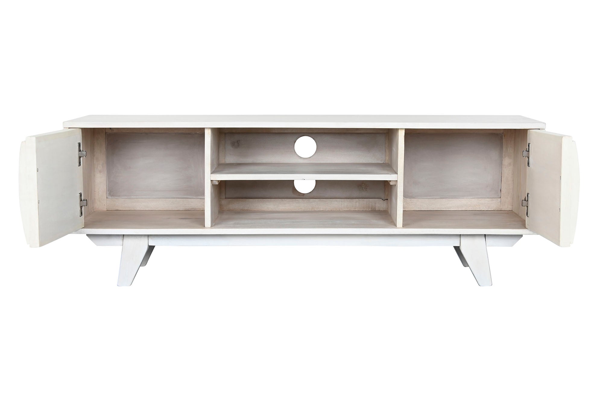 Mango Rattan TV Cabinet 128x40x45 Off-White