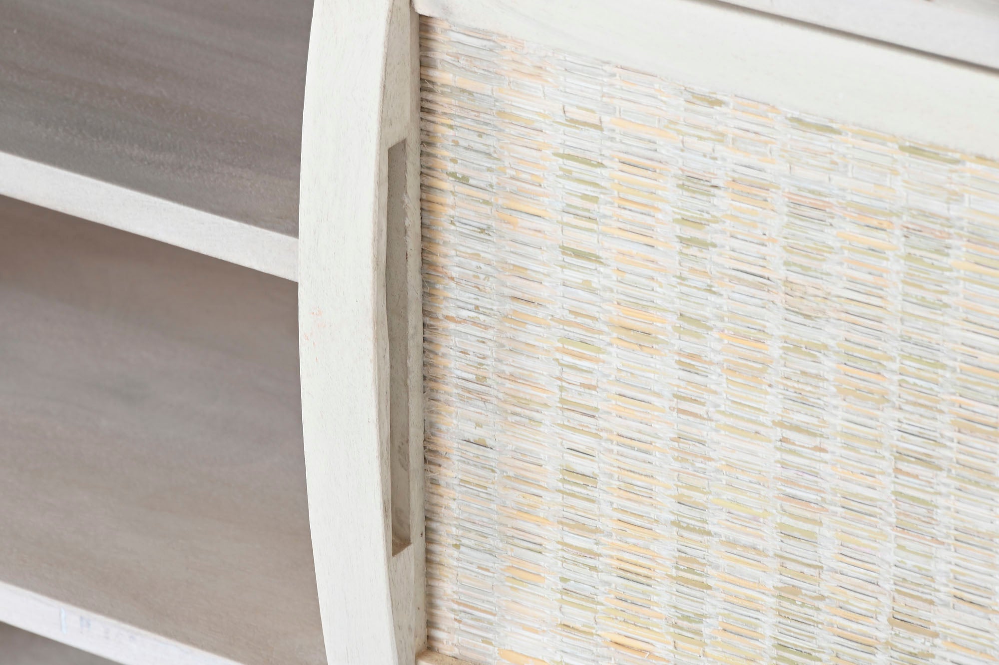 Mango Rattan TV Cabinet 128x40x45 Off-White