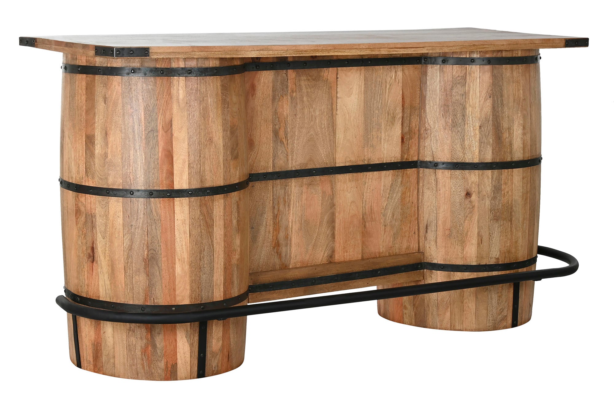 Mueble Bar Mango Metal 180X60X100 Barril