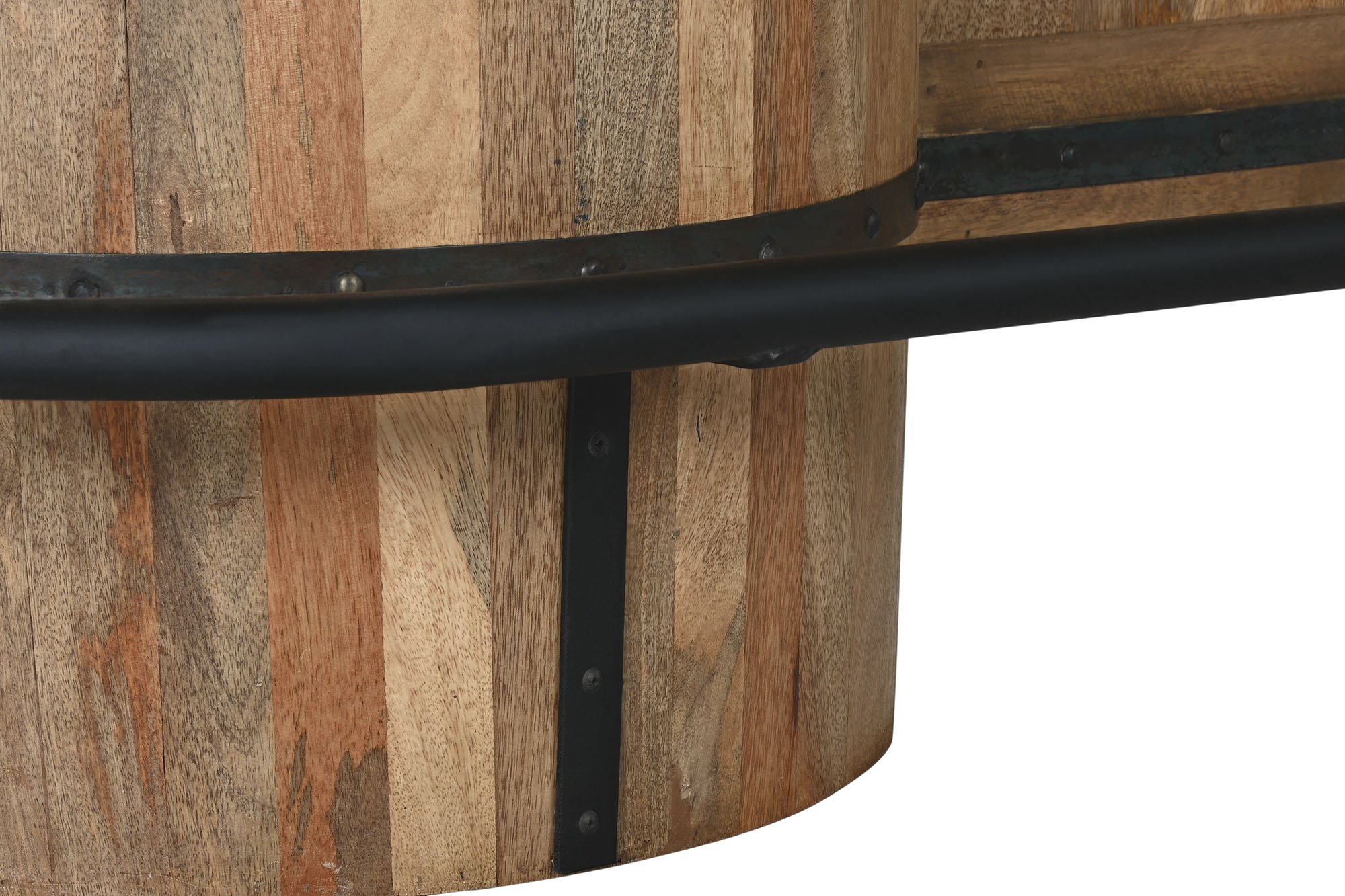 Armário de bar de metal Mango 180x60x100 barril