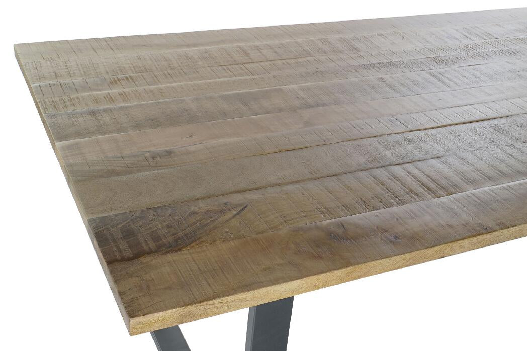 Mesa de Jantar em Metal Mango 200X100X76 4,40 Natural