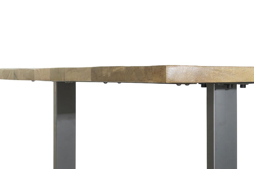 Mesa de Jantar em Metal Mango 200X100X76 4,40 Natural