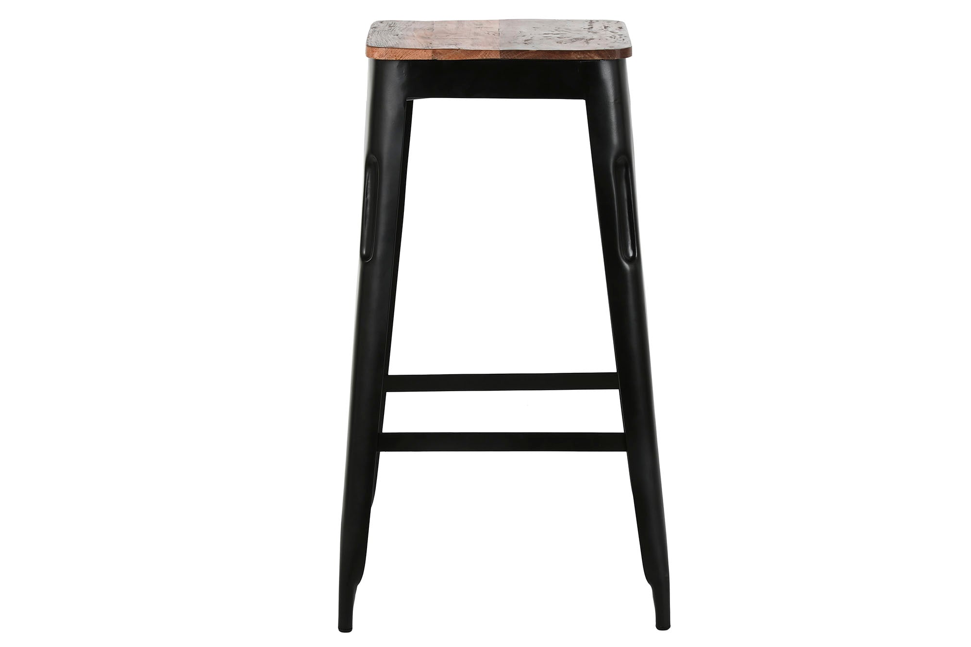 Metal Wood Stool 34X33X77 Black