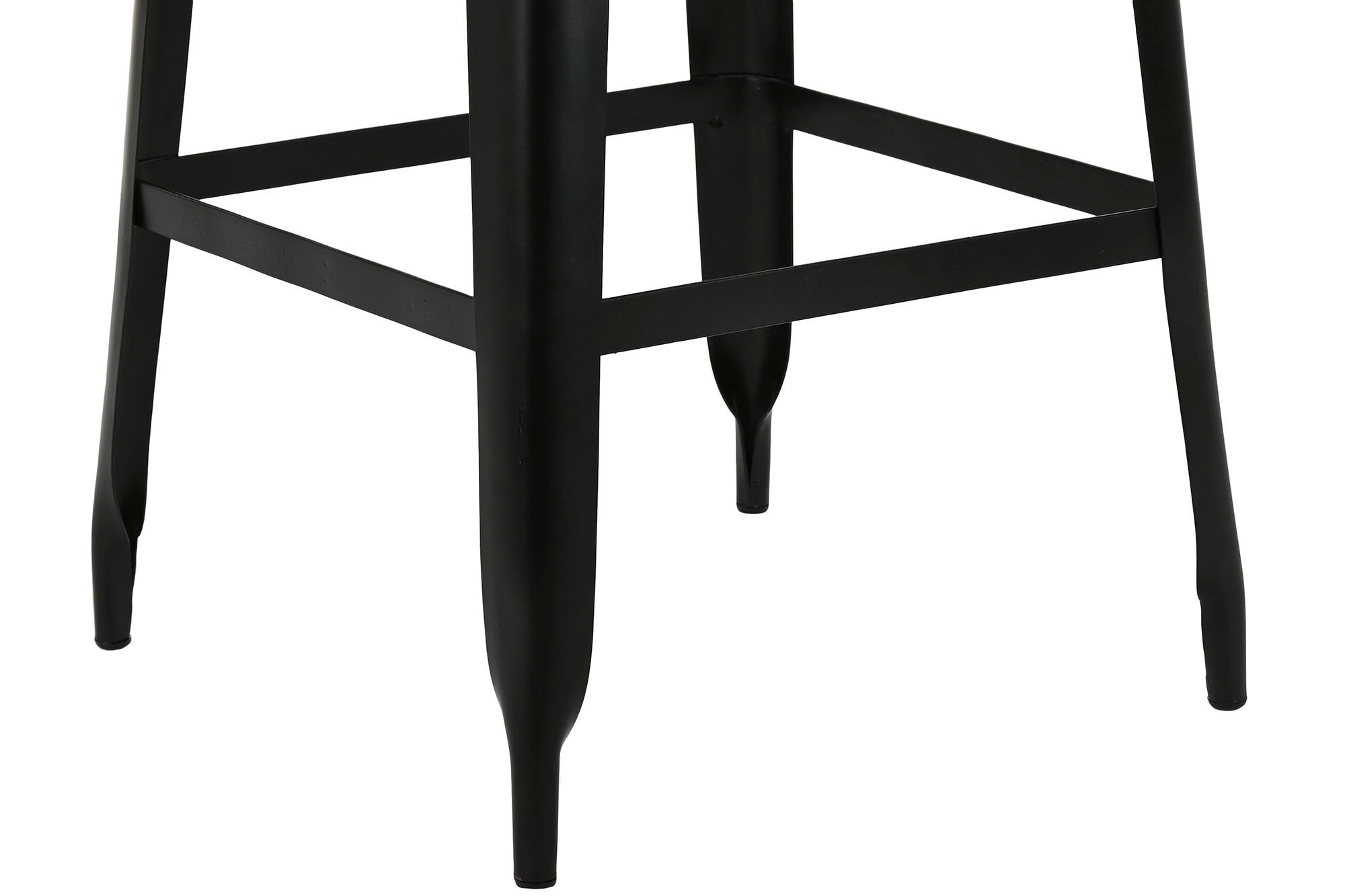 Metal Wood Stool 34X33X77 Black