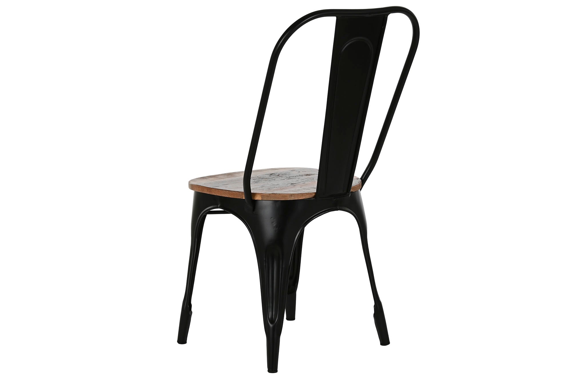 Metal Wood Chair 44X43X92 Black