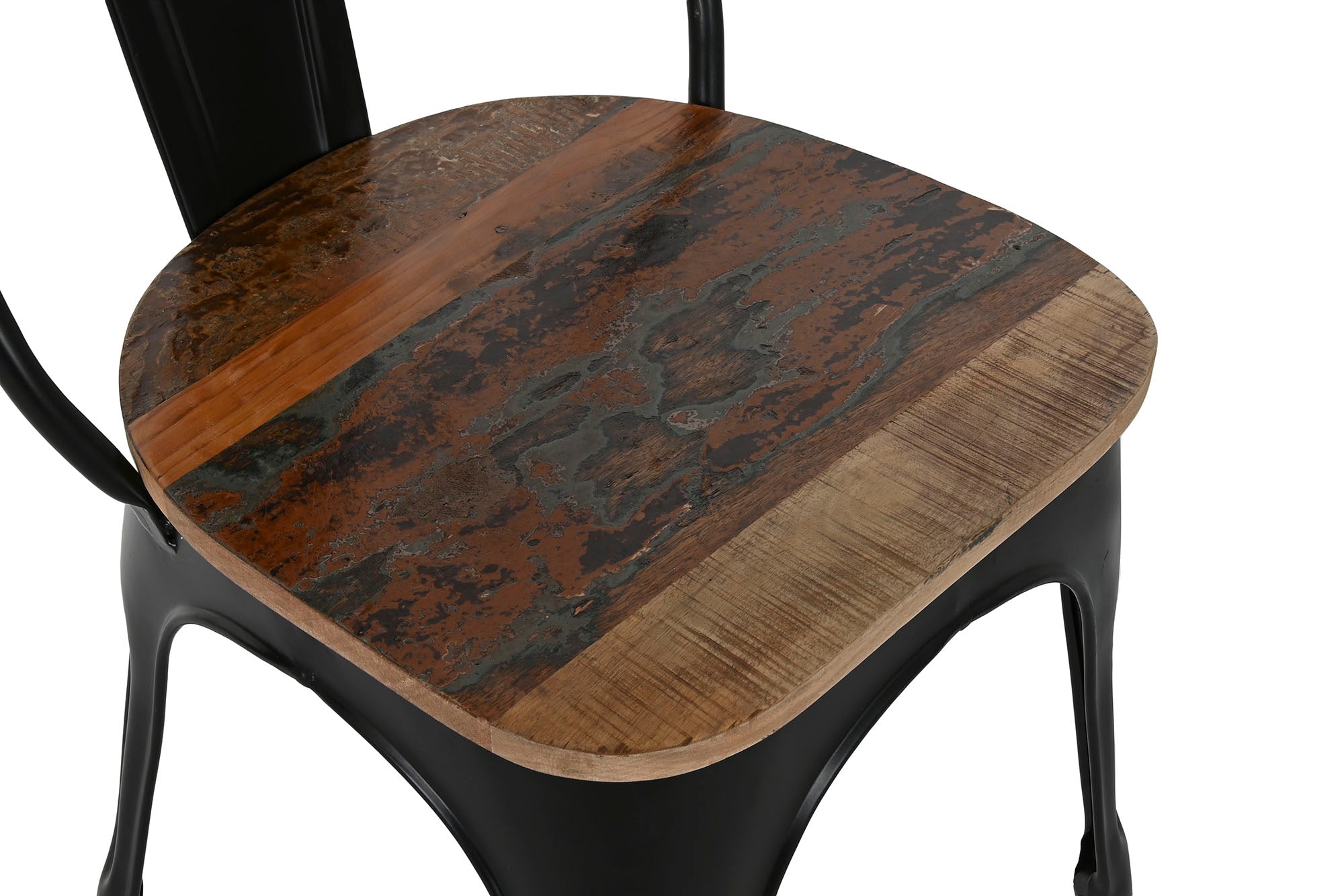 Metal Wood Chair 44X43X92 Black