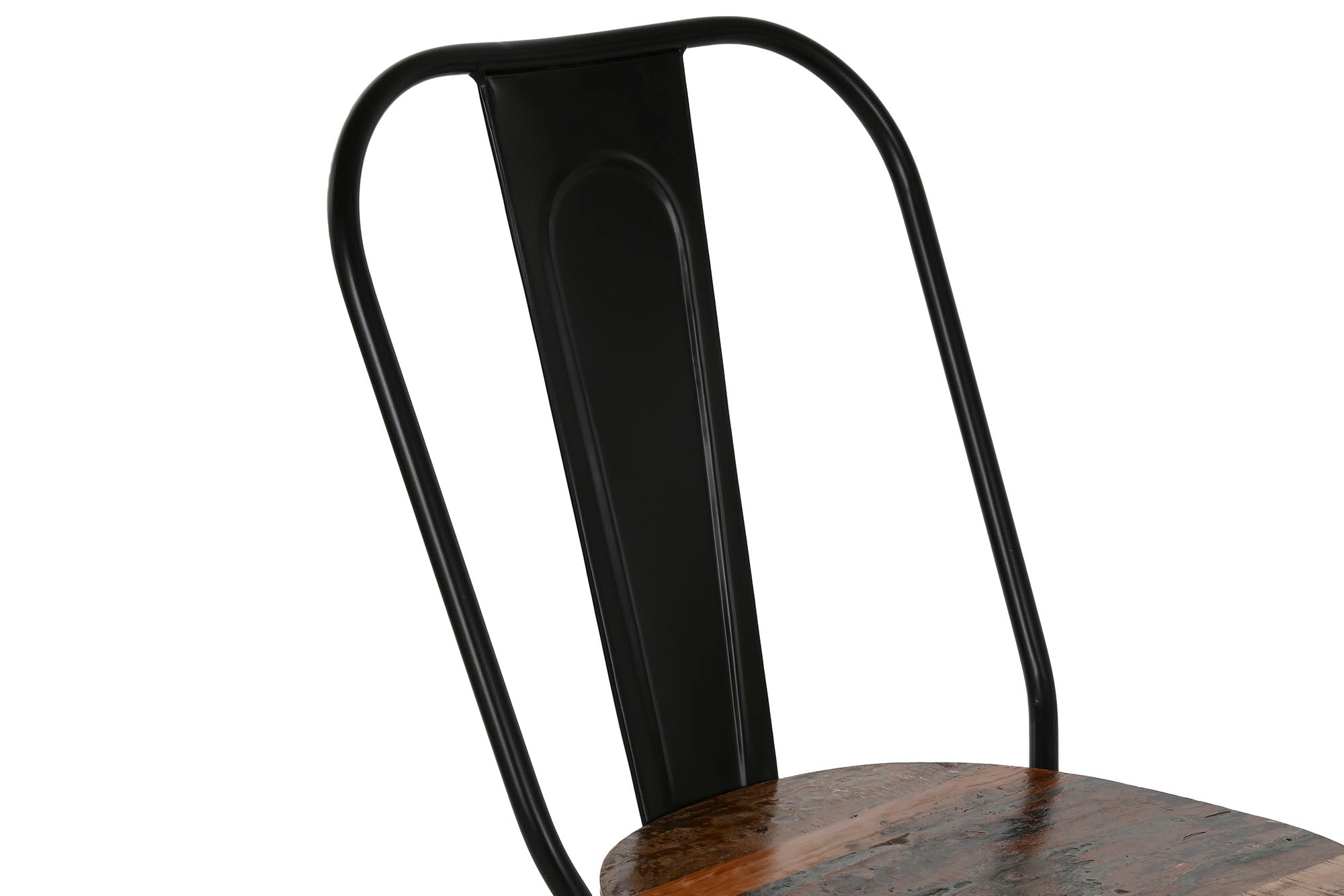 Silla Metal Madera 44X43X92 Negro