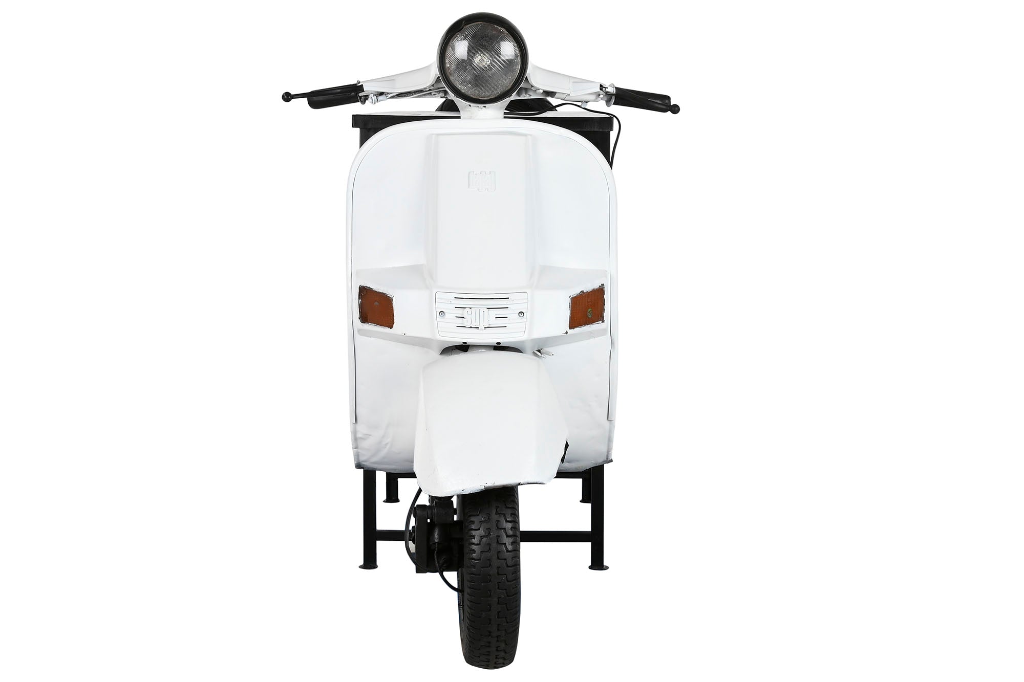 Mueble Bar Metal Madera 240X72X110 Scooter Blanco