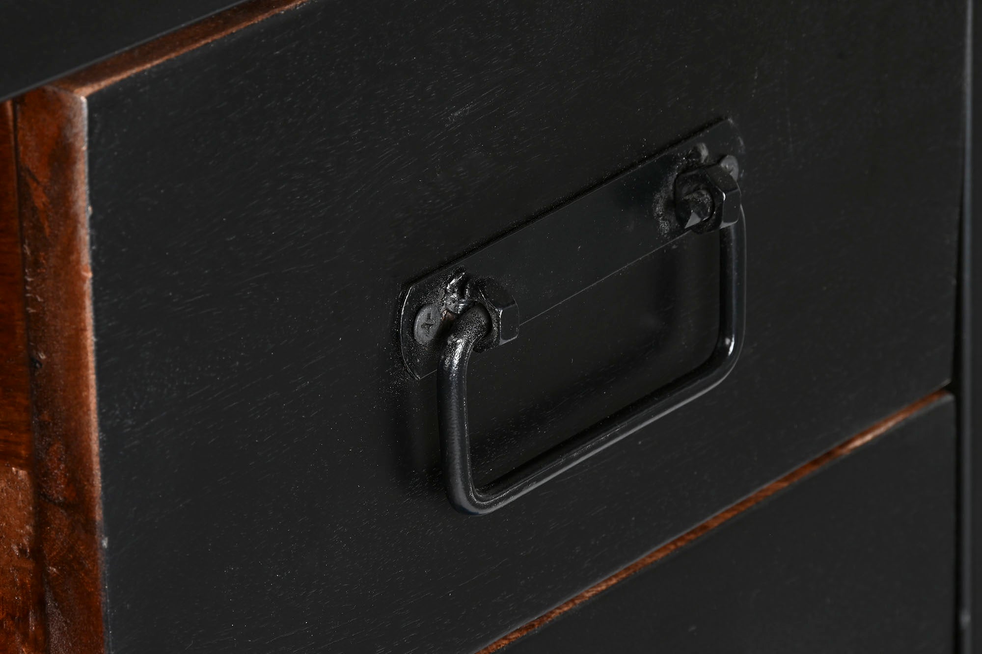 Mueble Bar Metal Madera 165X60X106 Negro