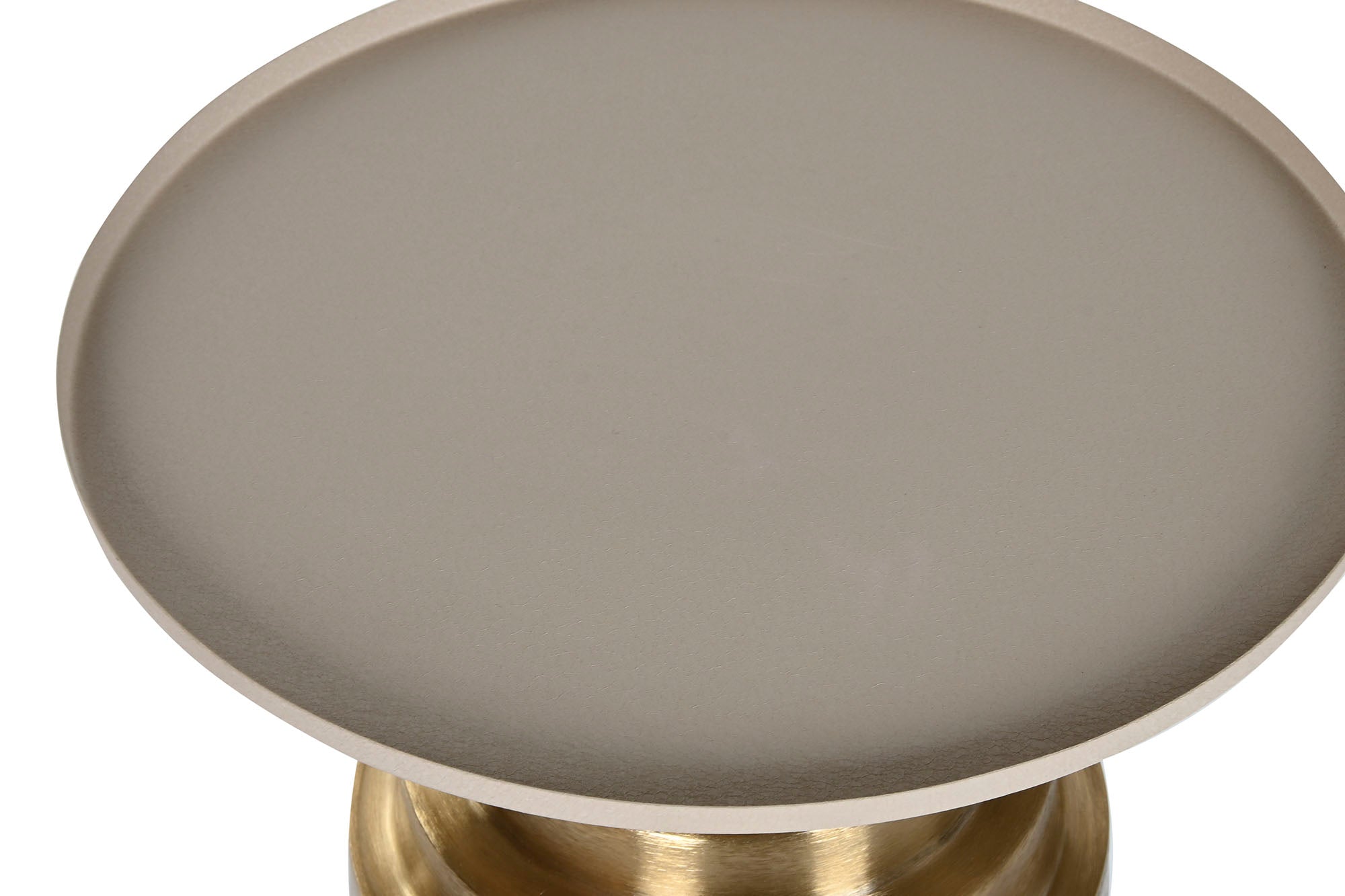 Metal Side Table 46X46X52 Cream