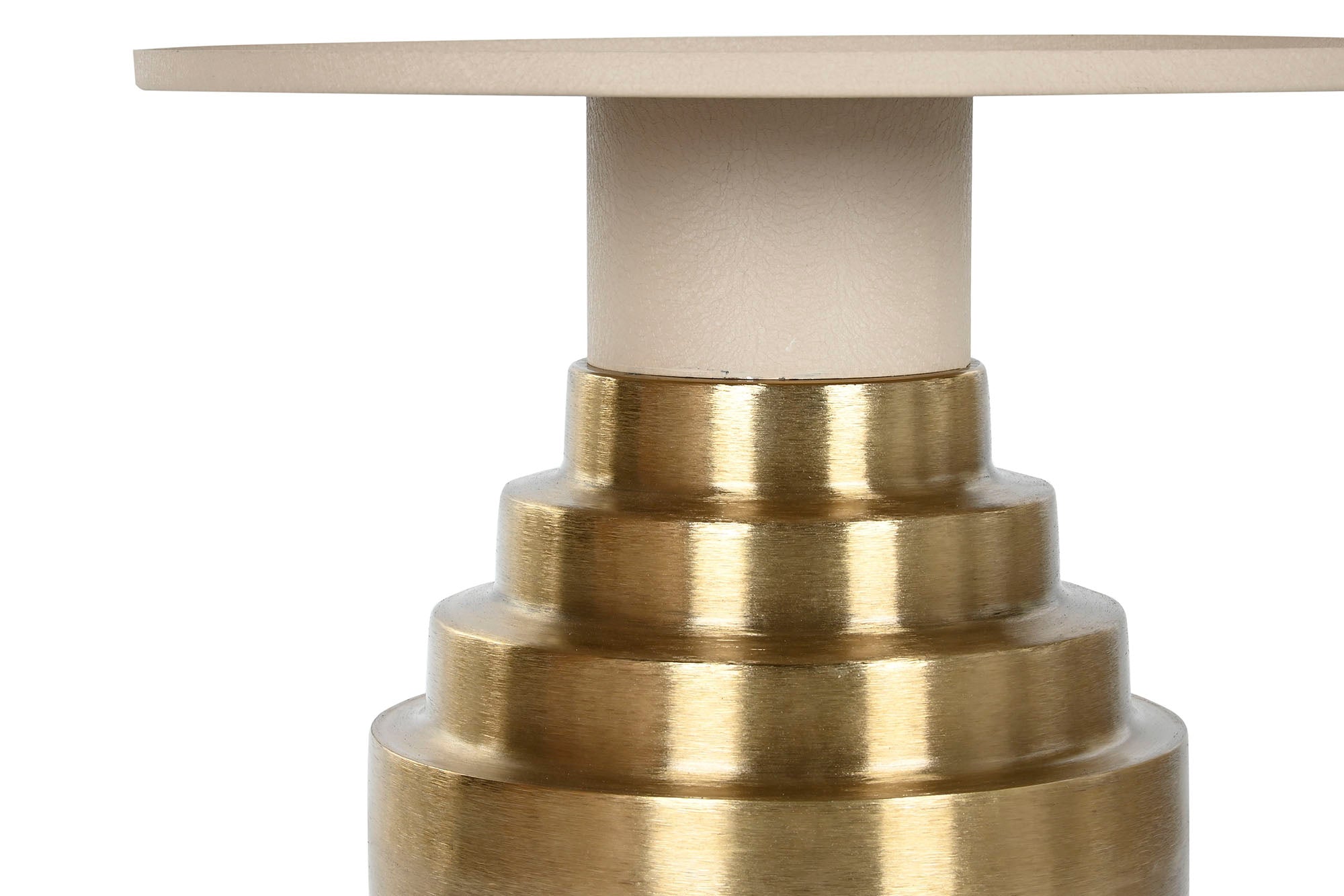 Metal Side Table 46X46X52 Cream
